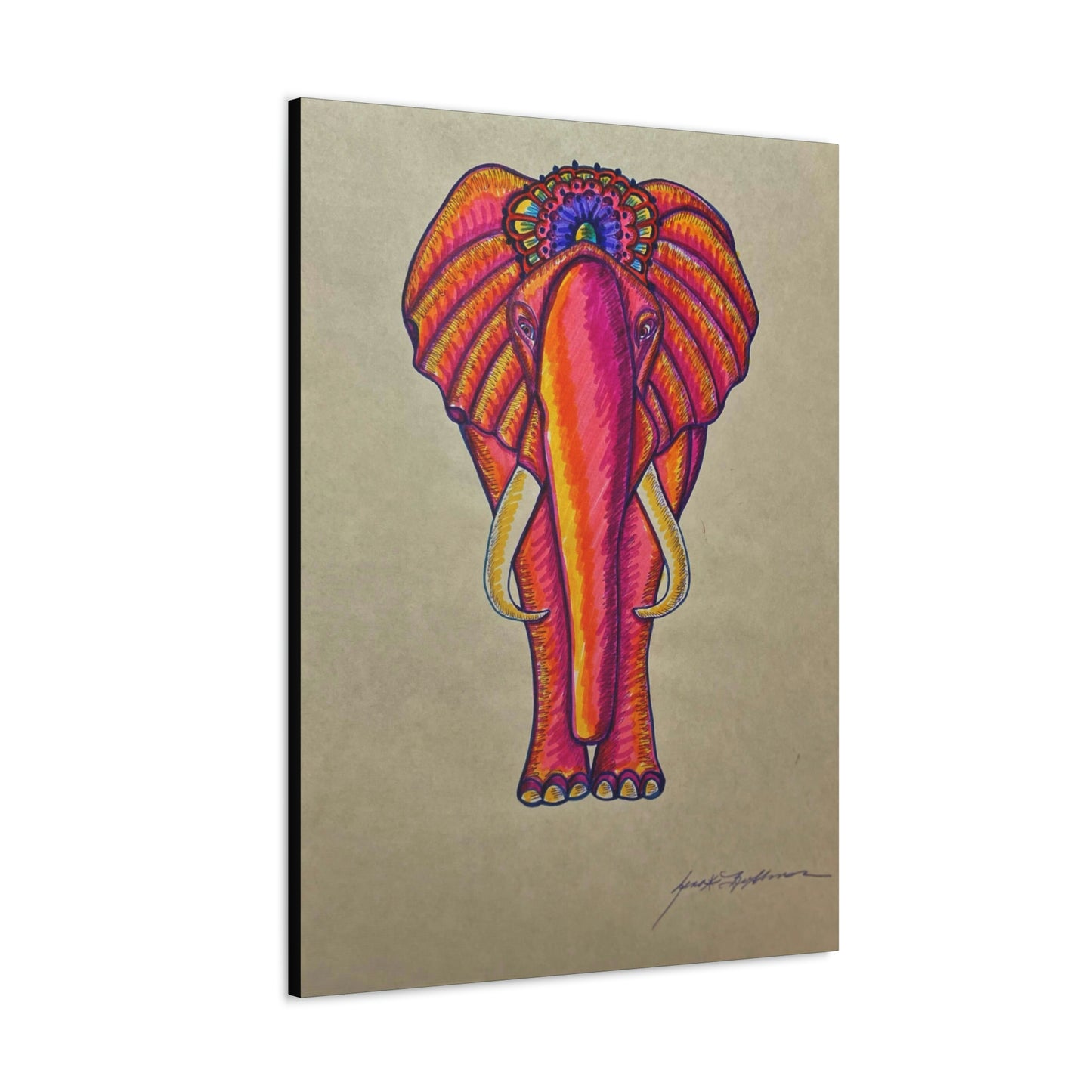 Spiritual Elephant Fashion, Abstract, Surreal, Friendship, Inspiration Wall Art