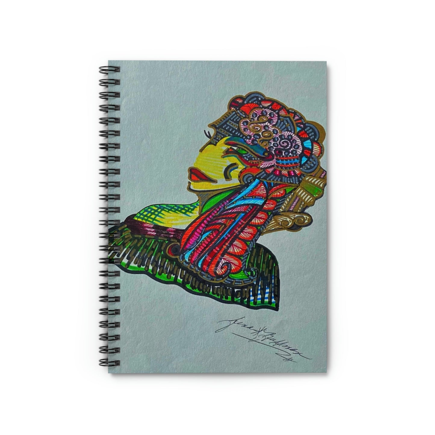 Abstract Surreal Women Spiral Notebook - Ruled Line