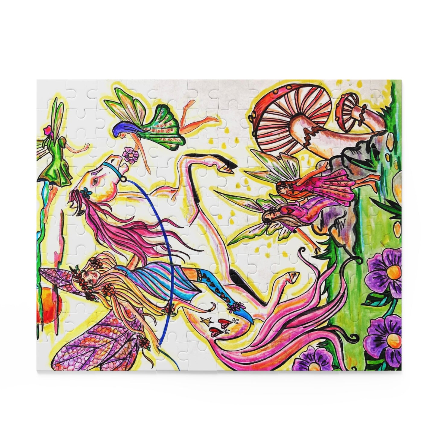 Surreal Abstract Mystical Fairy Puzzle (120, 252, 500-Piece)JigSaw Puzzle, Birthday Gift, Gifts For Bridesmaids