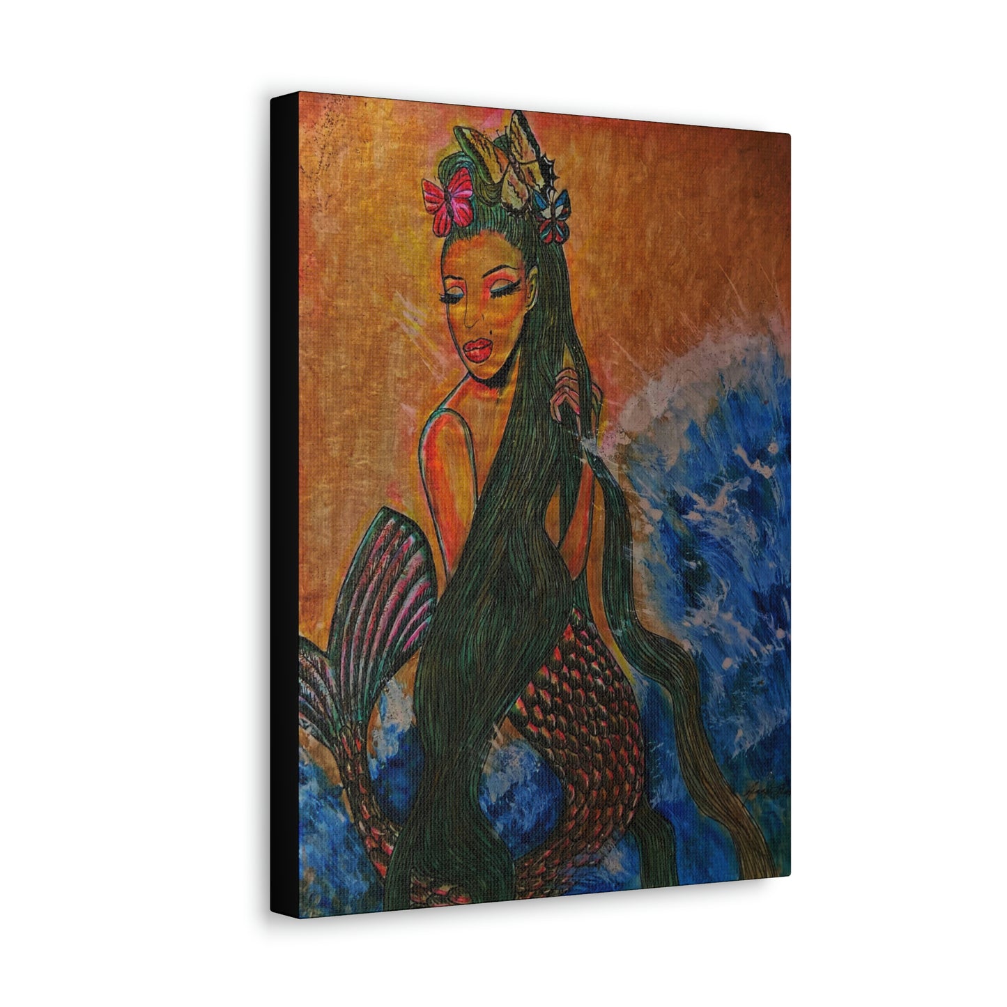 A Mermaids Love For The Tide, Fashion, Abstract, Friendship, Inspiration Wall Art