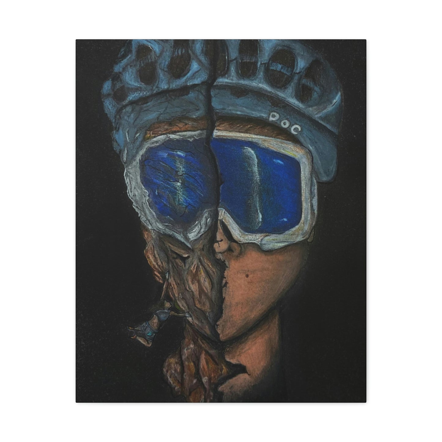 Rock Climber/ Mountain Biker, Fashion, Abstract, Surreal, Friendship, Inspiration Wall Art