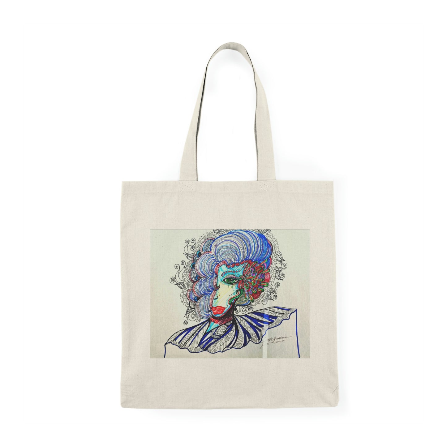 Abstract, Surreal Women Natural Tote Bag, Aesthetic Canvas Bag Shopping Bag, Birthday Gift Bag, Bridal Gift Tote Bag, Library Bag.