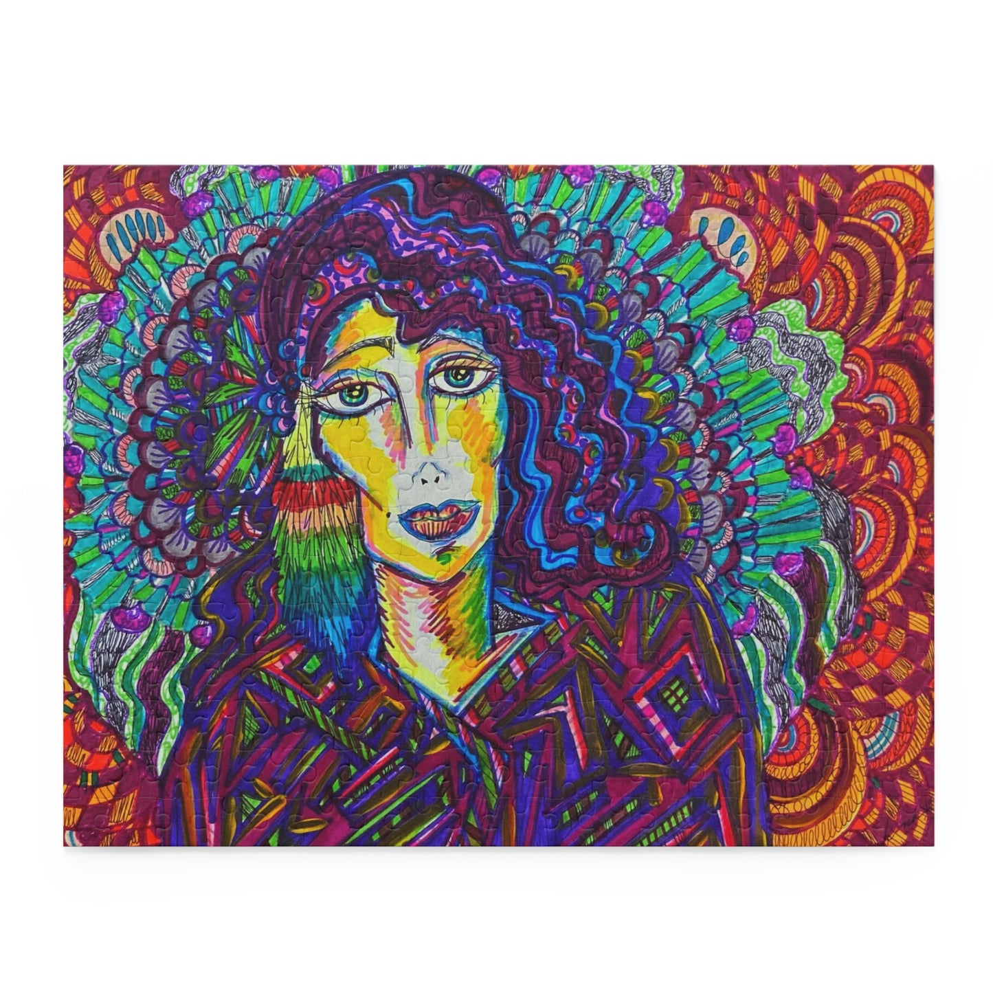 Abstract Surreal Spiritual Guide Puzzle (120, 252, 500-Piece)JigSaw Puzzle, Birthday Gift, Gifts For Bridesmaids