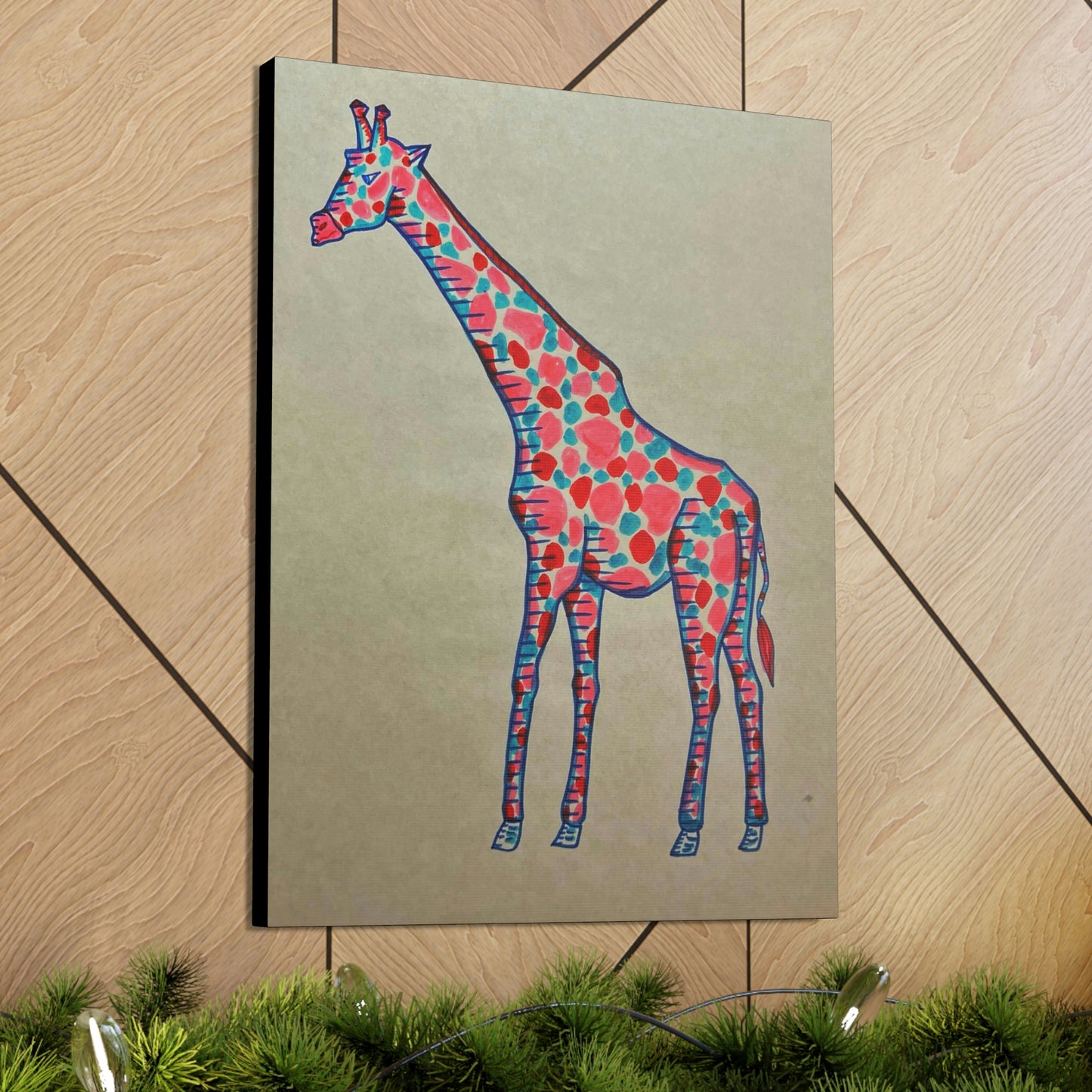 Moody Giraffe Fashion, Abstract, Surreal, Friendship, Inspiration Wall Art