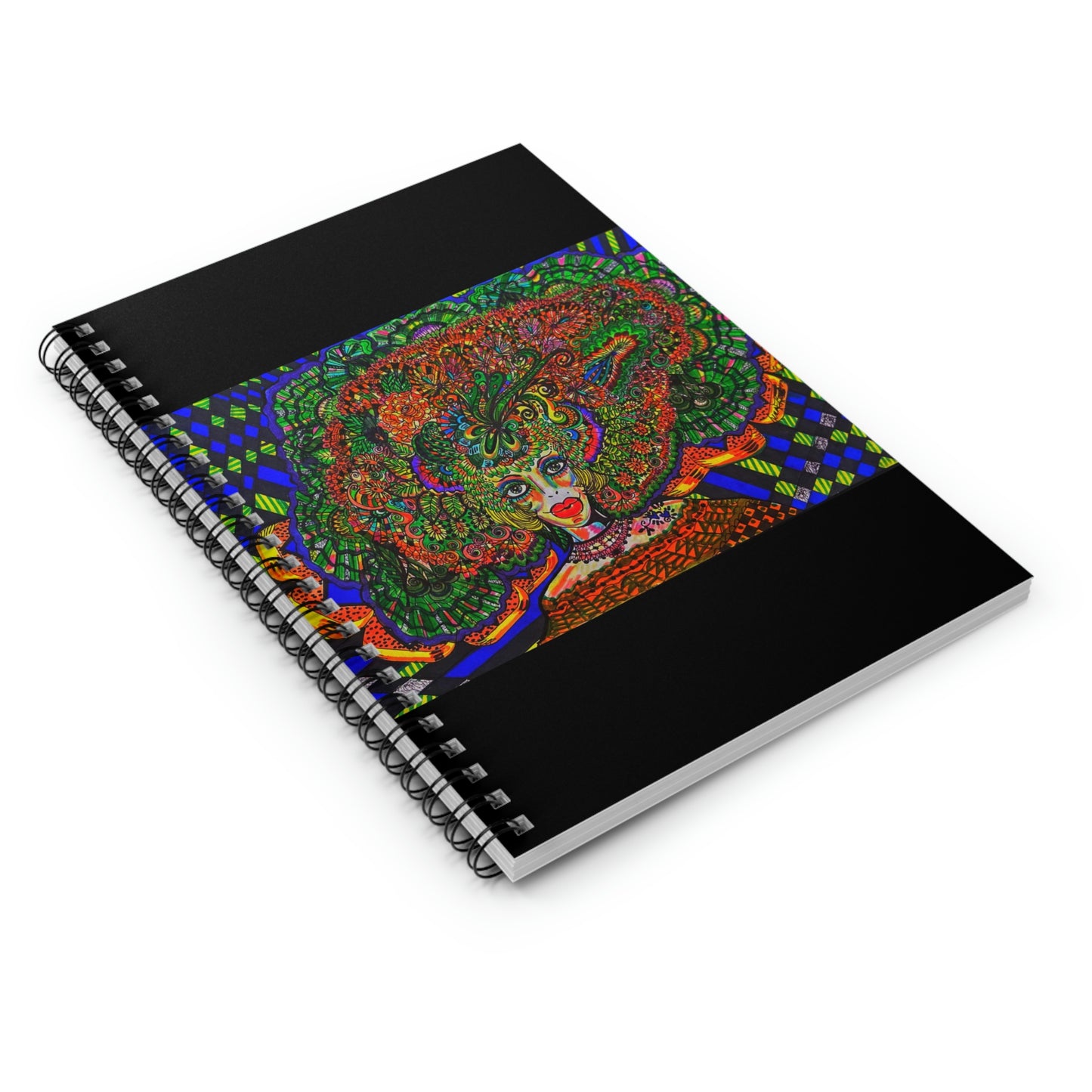 Abstract, Surreal Spiritual Designer Woman Spiral Notebook - Ruled Line