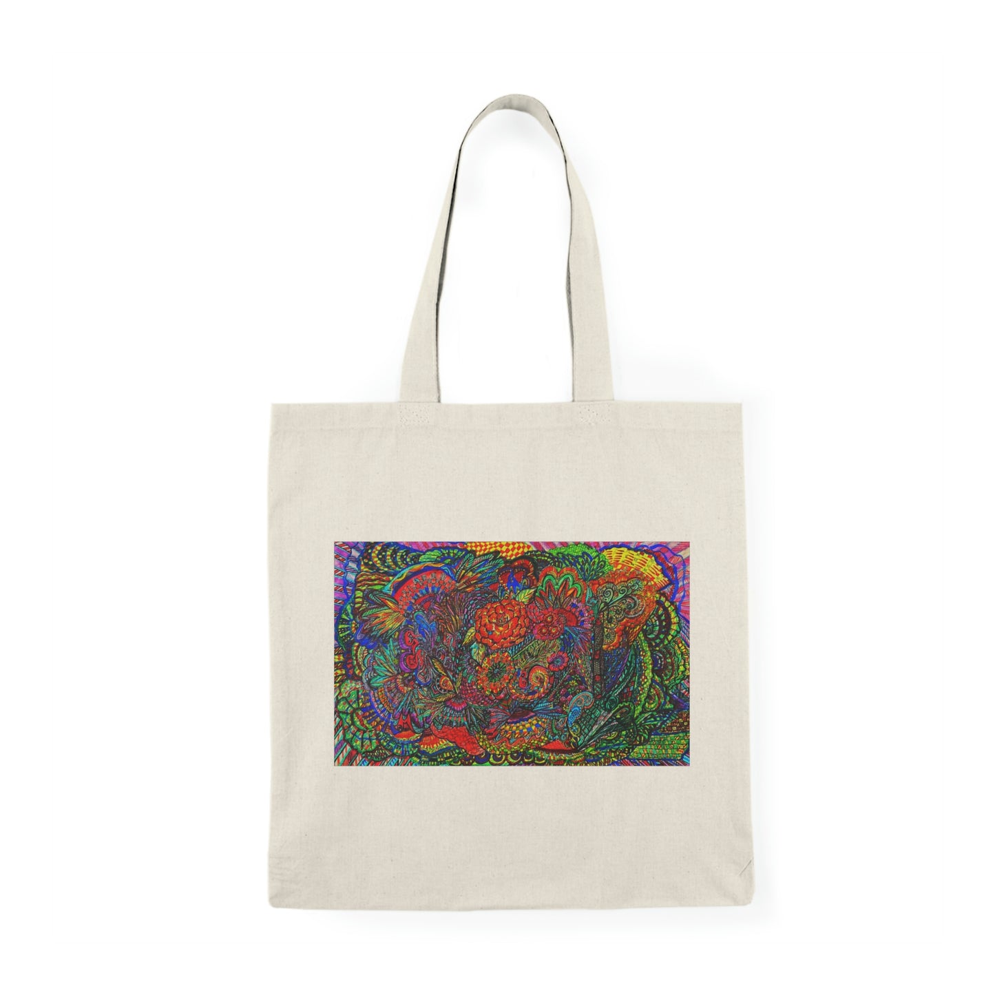 Abstract, Surreal, Floral Natural Tote Bag, Aesthetic Canvas Bag Shopping Bag, Birthday Gift Bag, Bridal Gift Tote Bag, Library Bag.