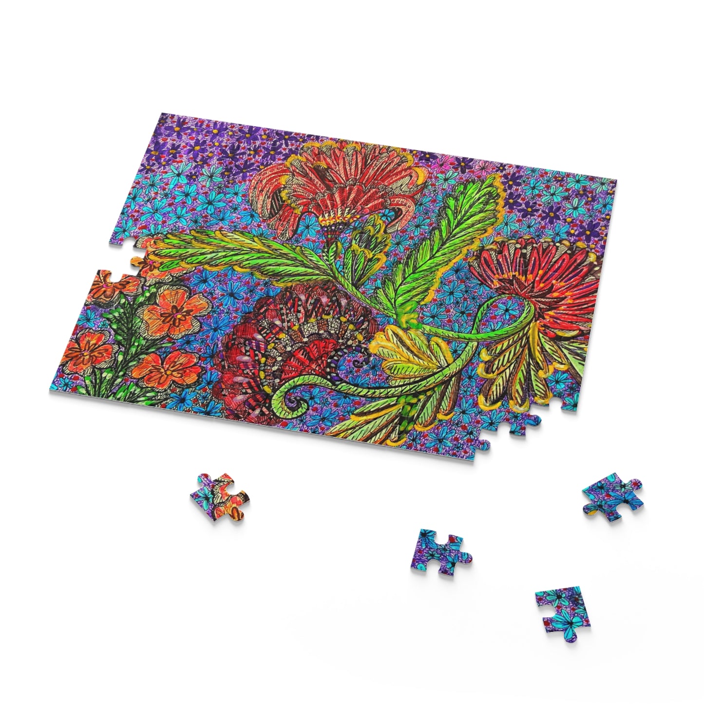 Floral Puzzle (120, 252, 500-Piece)JigSaw Puzzle, Birthday Gift, Gifts For Bridesmaids