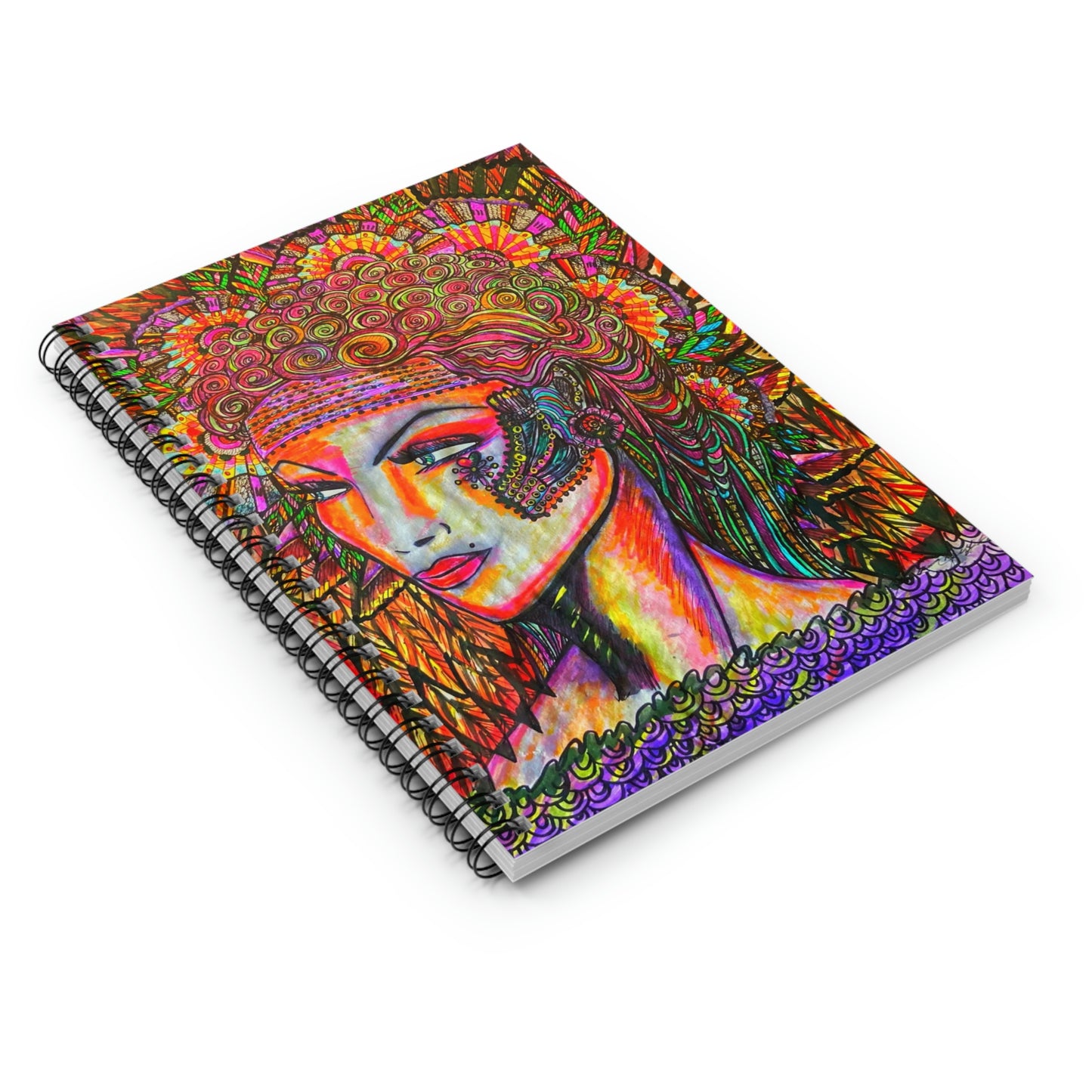 Abstract, Surreal Woman Spiral Notebook - Ruled Line