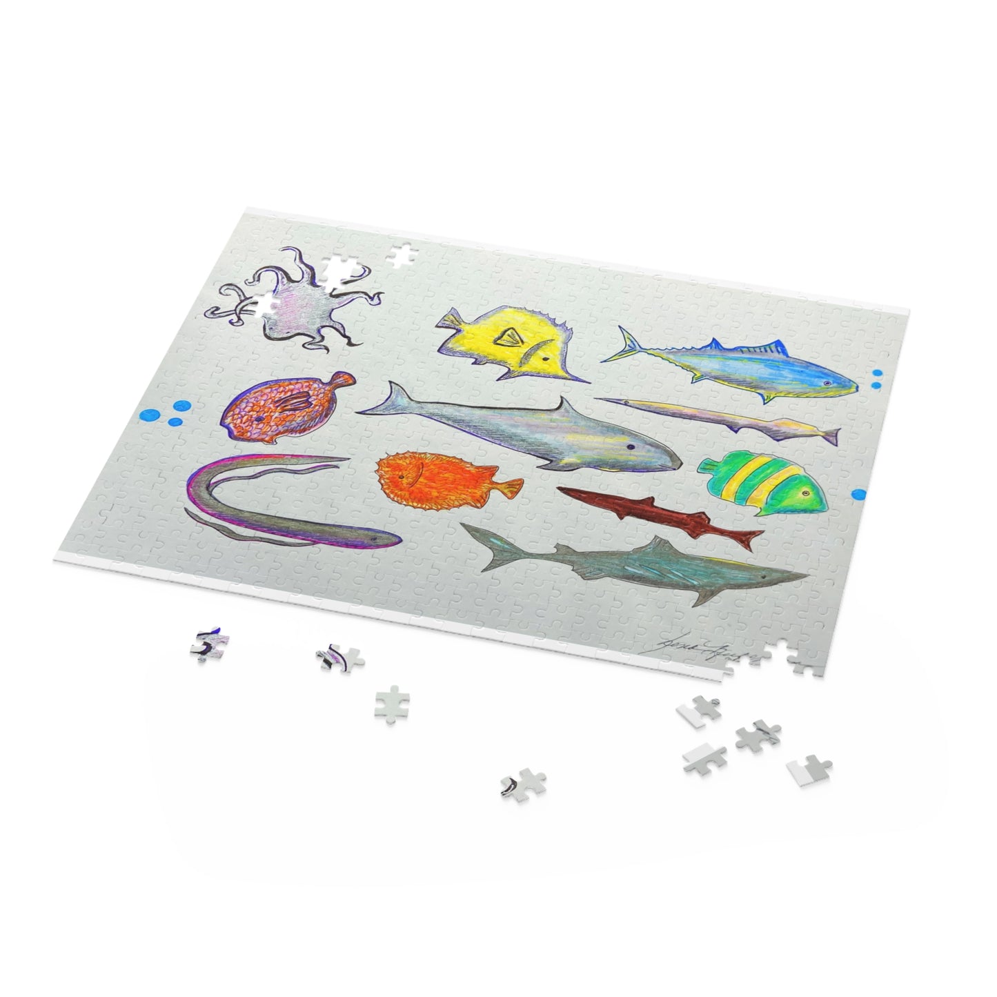 Aquatic, Ocean, Marine Life Puzzle (120, 252, 500-Piece)JigSaw Puzzle, Birthday Gift, Gifts For Bridesmaids
