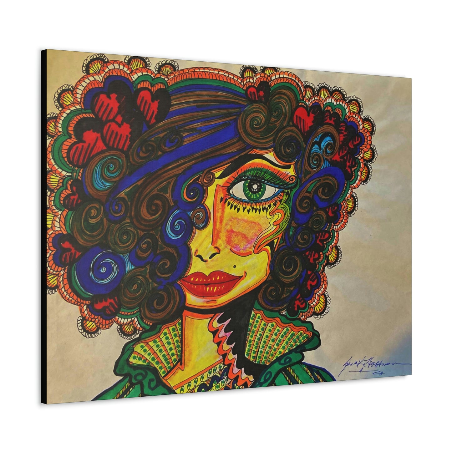 Abstract, Surreal, Funky Woman, Friendship, Inspiration Wall Art