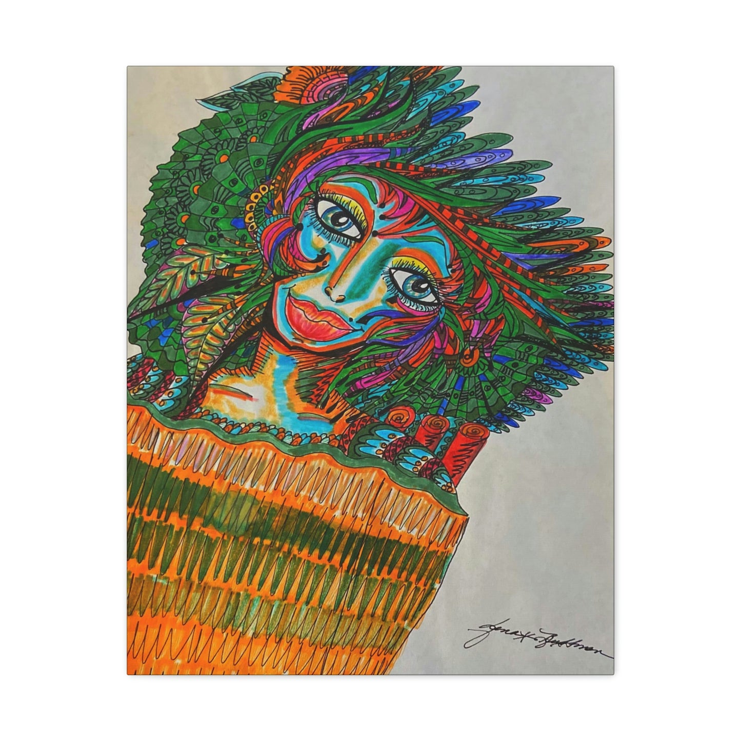 Abstract, Surreal, Funky Woman, Friendship, Inspiration Wall Art