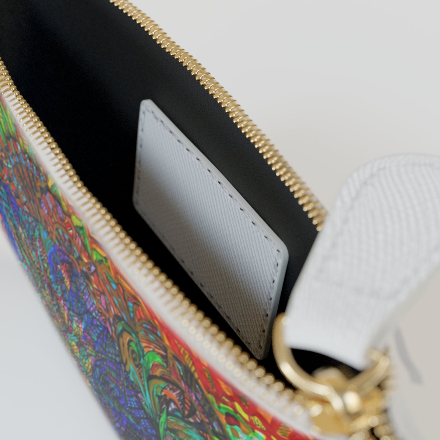 Abstract Surreal Floral Mini Clutch Bag, Bridal Clutch Purse, Designer Party Clutch, Modern Evening Clutch, Wristlet Wallet for women, Evening Clutch Purse, gifts for her, gifts for bridesmaids, Bag, Bagging