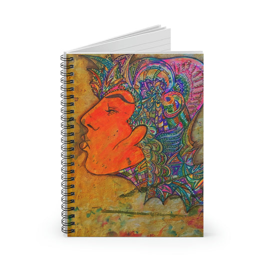 Abstract, Surreal Kiss Spiral Notebook - Ruled Line