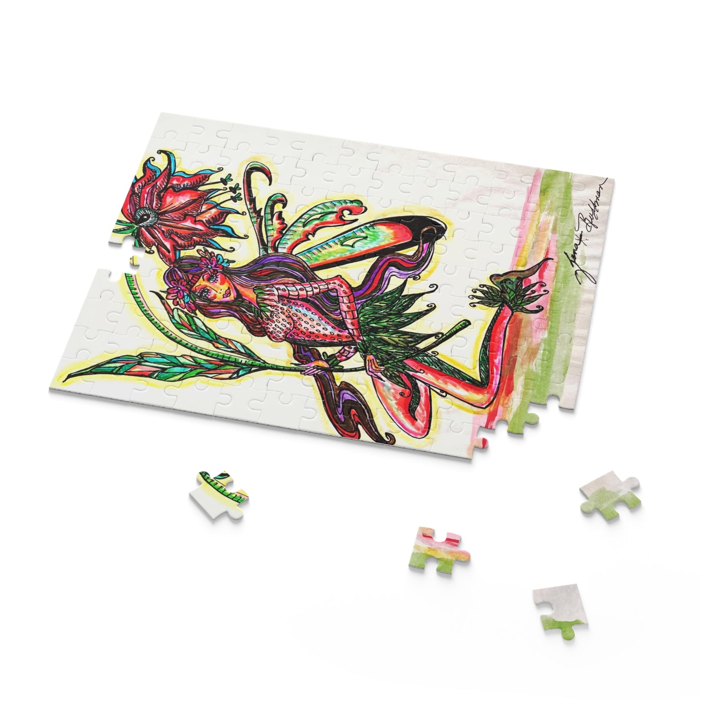 Abstract Surreal Fairy Puzzle (120, 252, 500-Piece)JigSaw Puzzle, Birthday Gift, Gifts For Bridesmaids