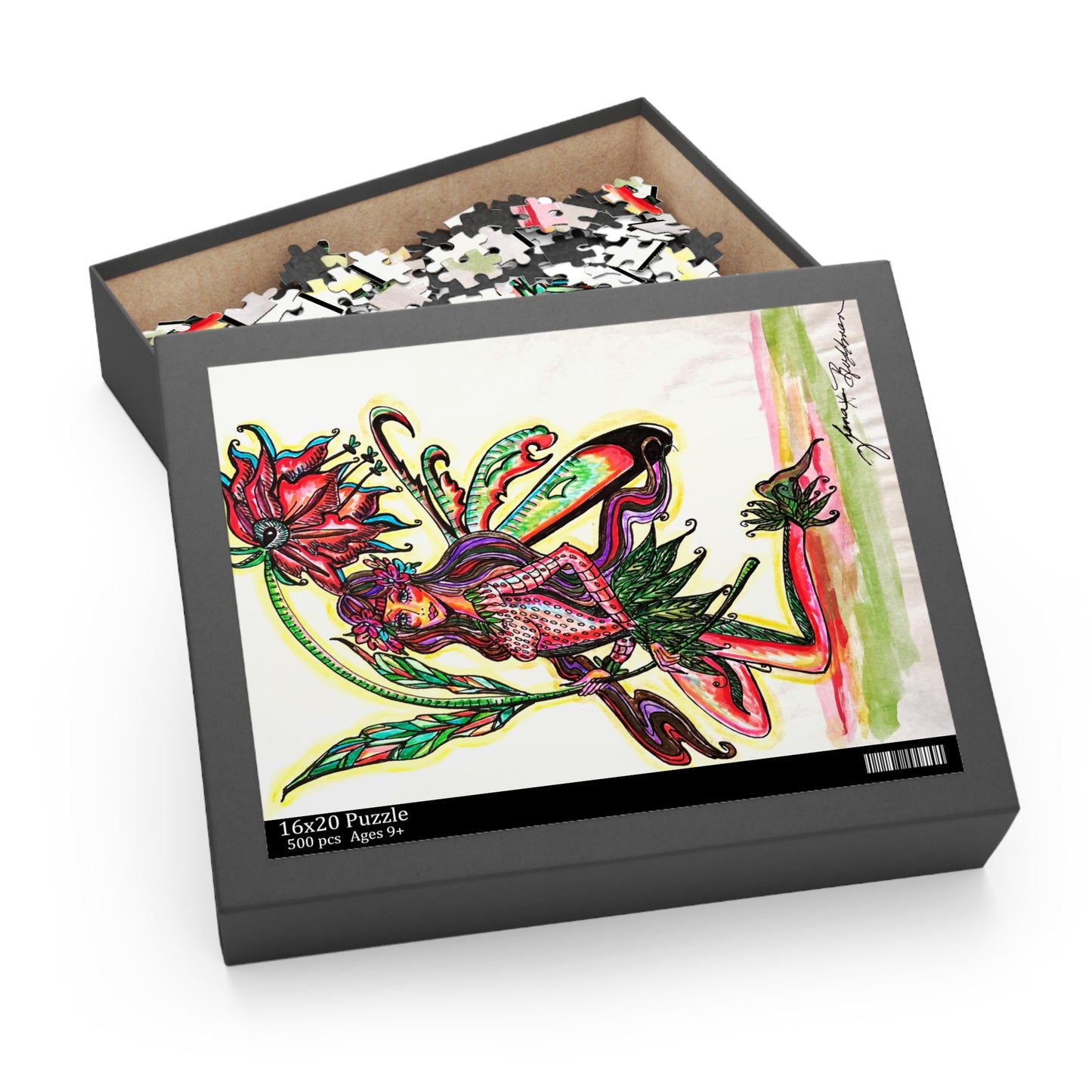 Abstract Surreal Fairy Puzzle (120, 252, 500-Piece)JigSaw Puzzle, Birthday Gift, Gifts For Bridesmaids