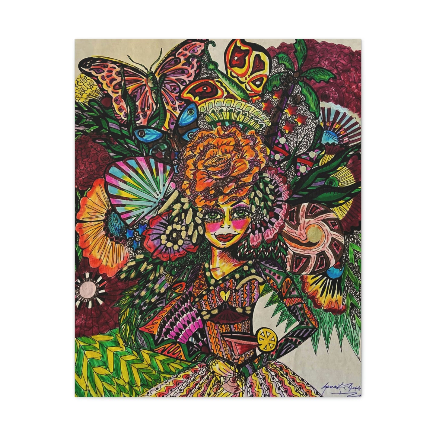 Abstract, Surreal, Funky Woman, Friendship, Inspiration Wall Art