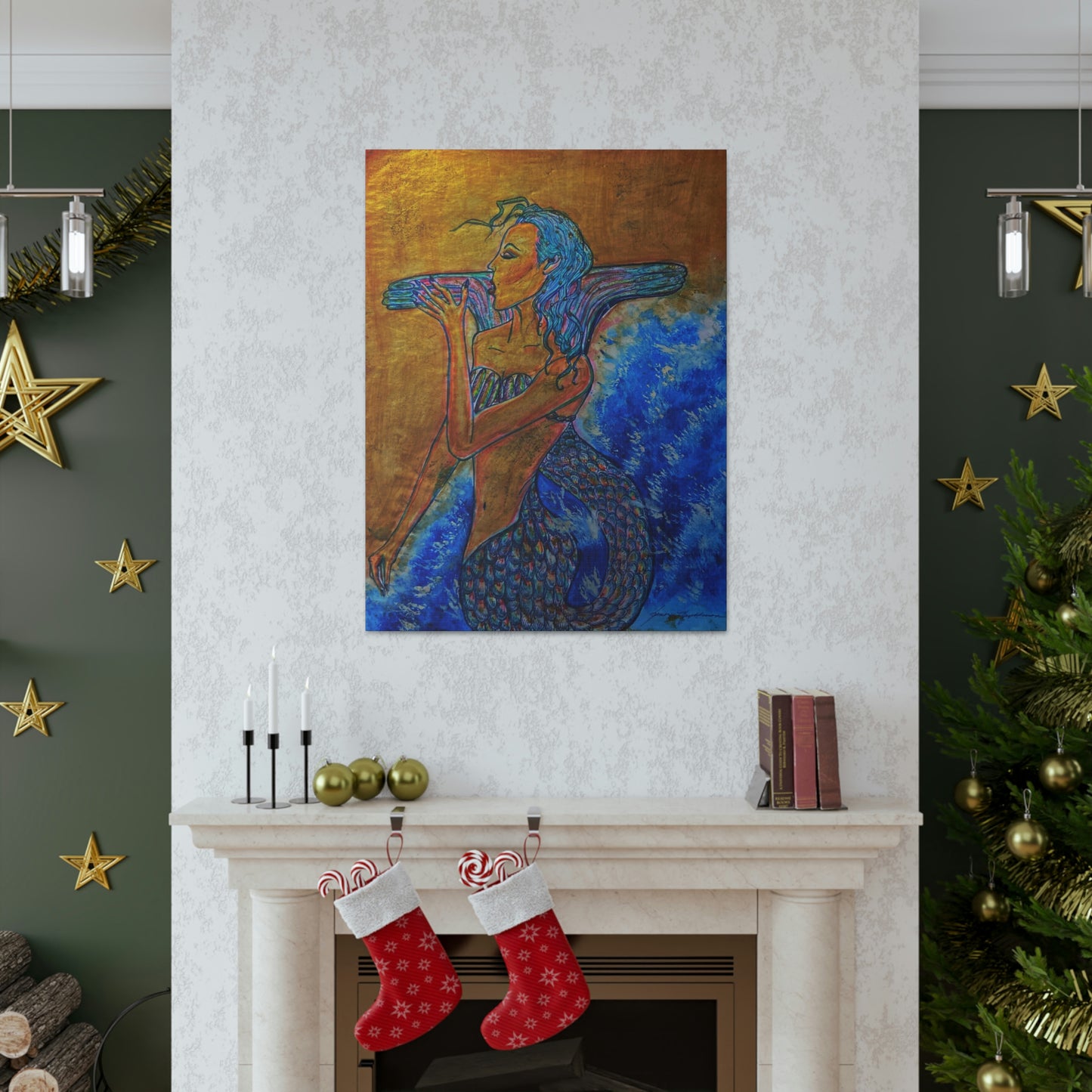A Mermaids Taste of the Sea, Fashion, Abstract, Friendship, Inspiration Wall Art