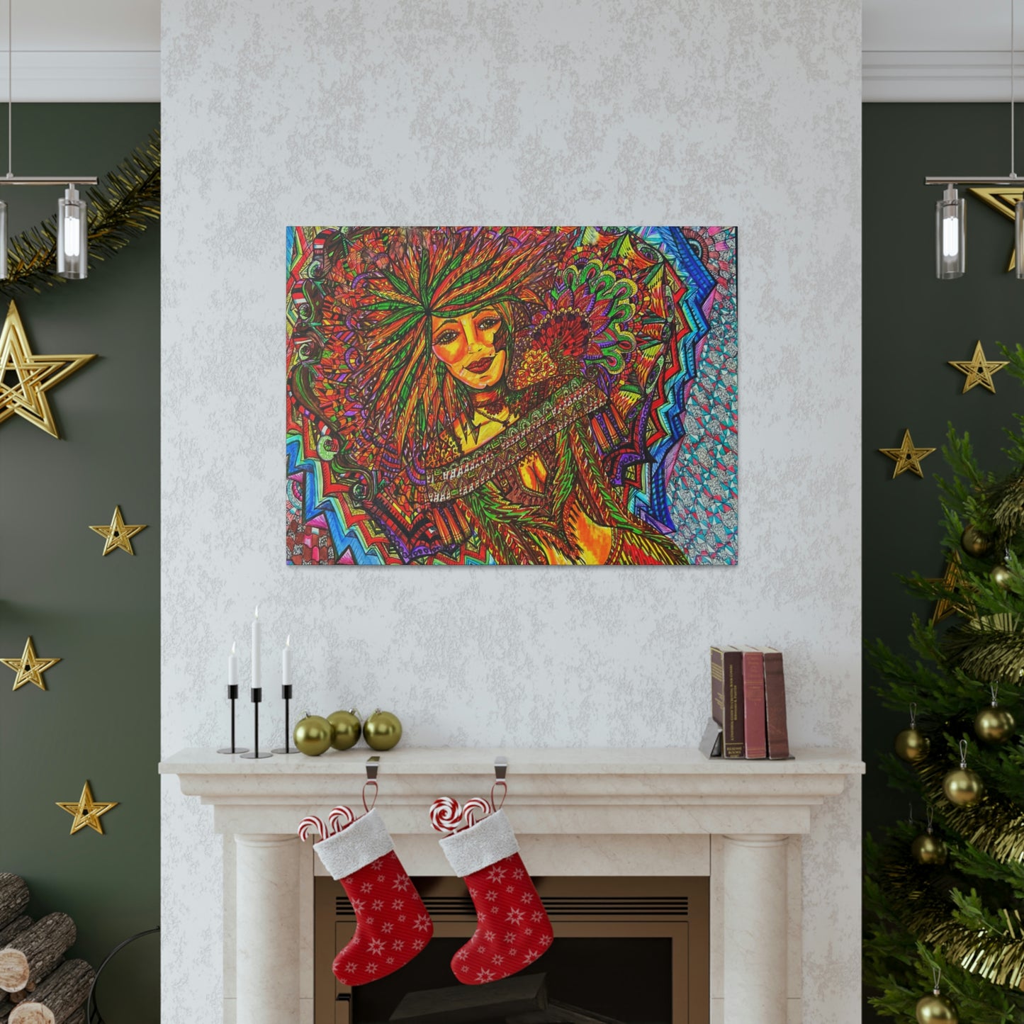 Abstract, Surreal, Funky Woman, Friendship, Inspiration Wall Art
