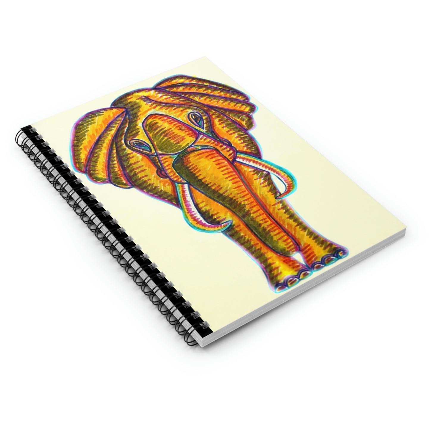 Abstract, Surreal Elephant Spiral Notebook - Ruled Line