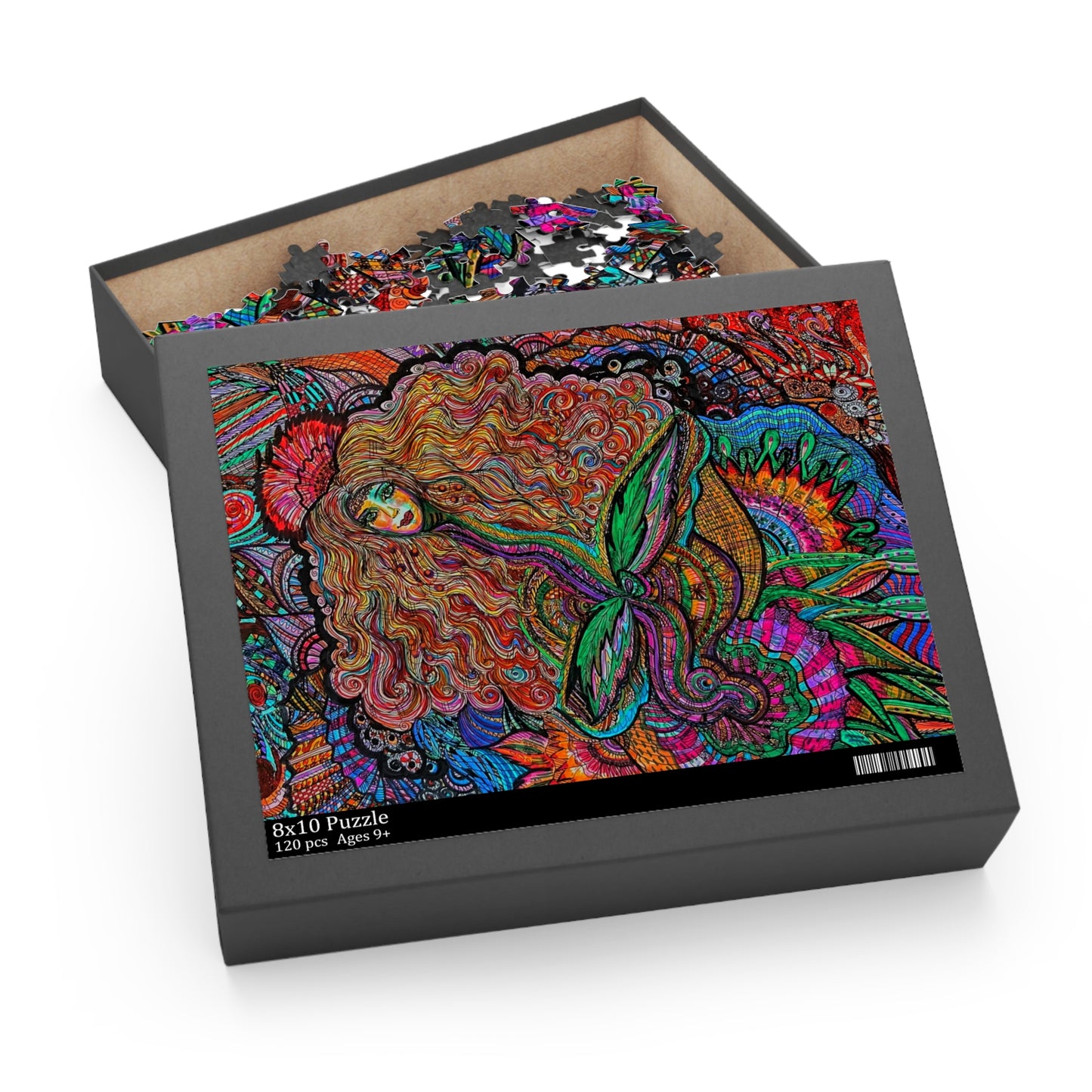 Floral Fairy Puzzle (120, 252, 500-Piece)Abstract Surreal JigSaw Puzzle, Birthday Gift, Gifts For Bridesmaids