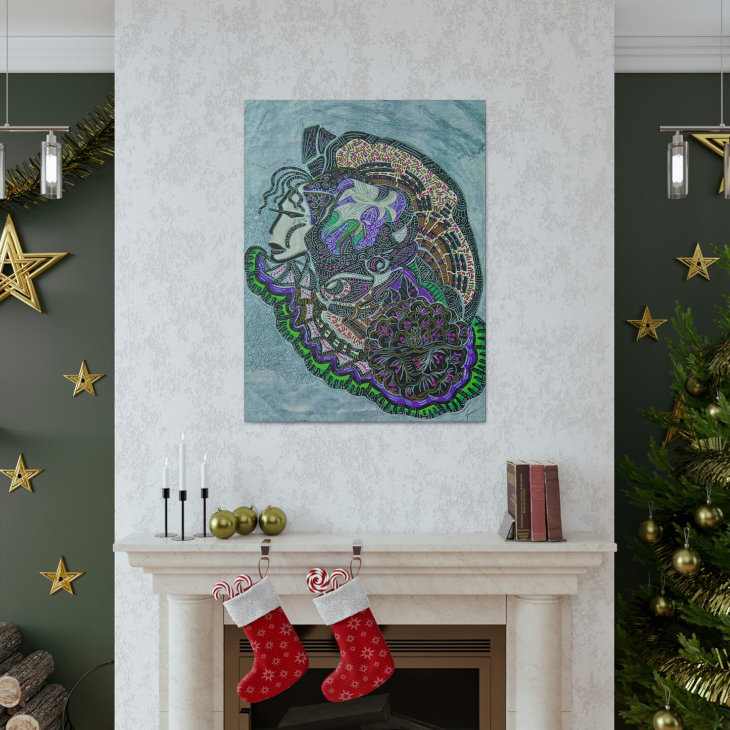 Abstract, Surreal, Funky Woman, Friendship, Inspiration Wall Art