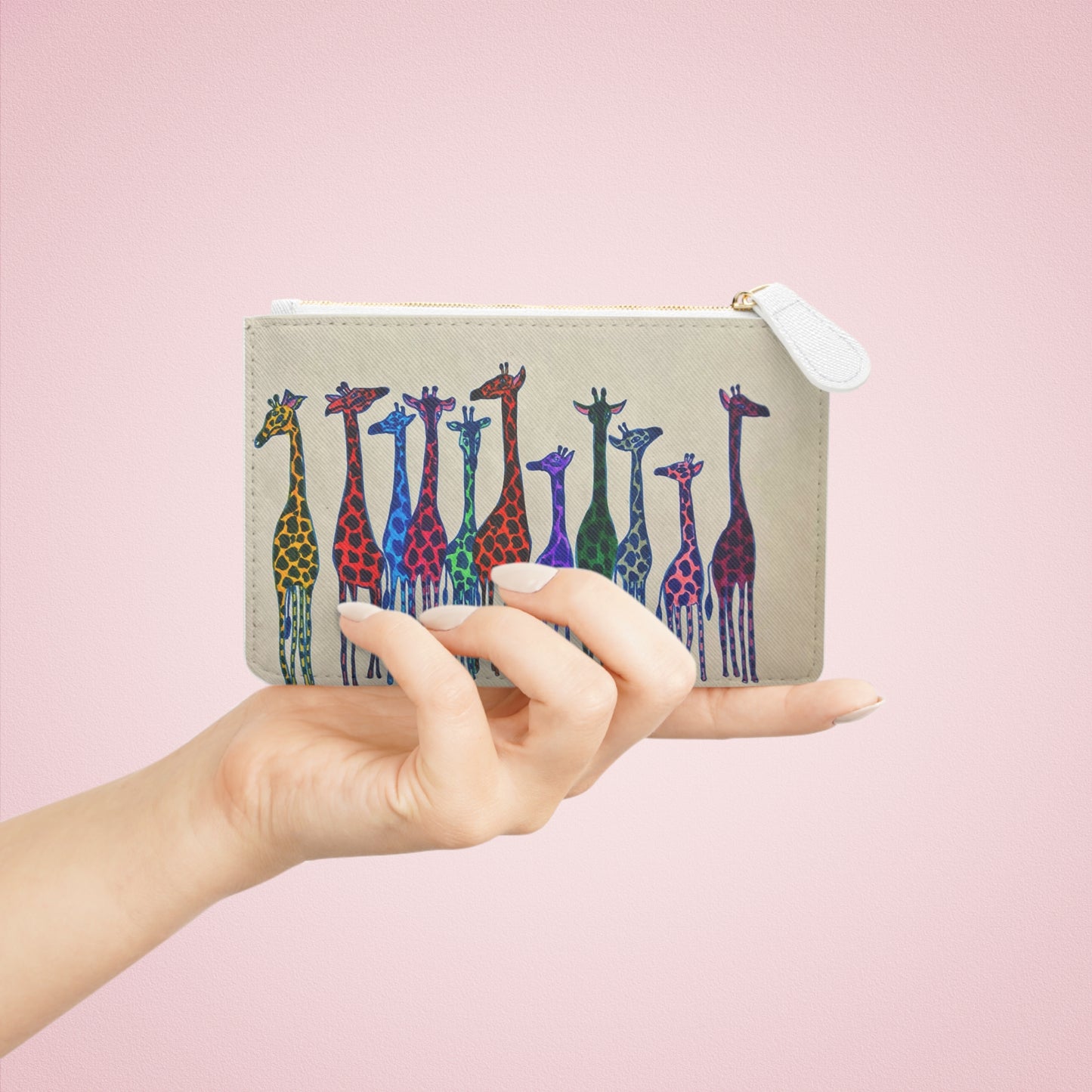 Abstract Surreal Giraffe Mini Clutch Bag, Bridal Clutch Purse, Designer Party Clutch, Modern Evening Clutch, Wristlet Wallet for women, Evening Clutch Purse, gifts for her, gifts for bridesmaids, Bag, Bagging