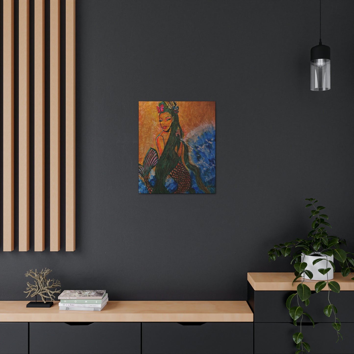 A Mermaids Love For The Tide, Fashion, Abstract, Friendship, Inspiration Wall Art