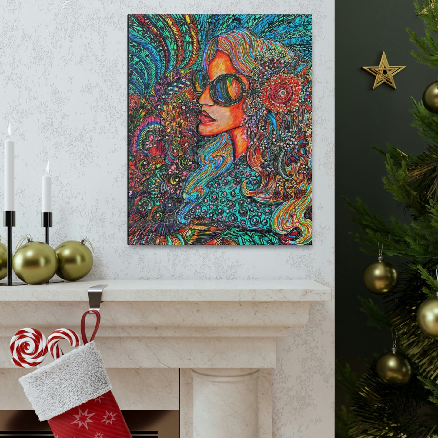 Living in Harmony, Fashion, Abstract, Friendship, Inspiration Wall Art