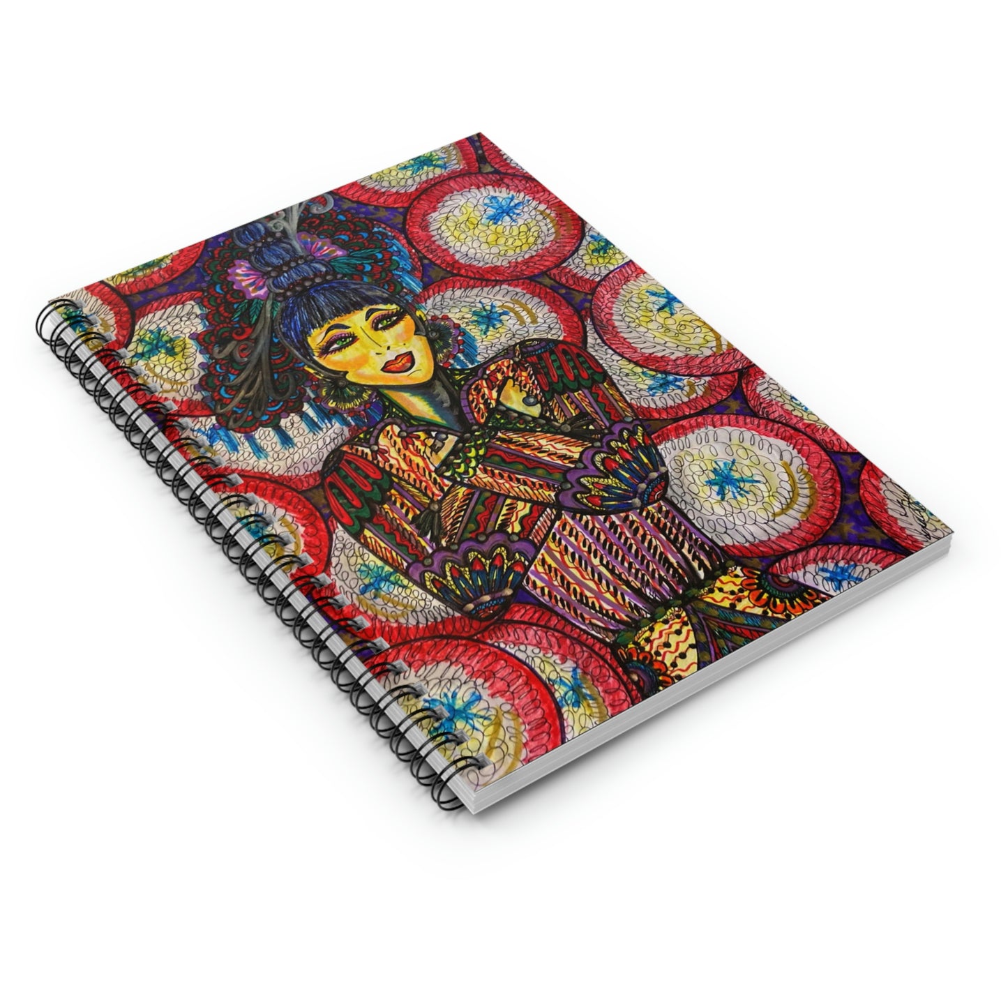 Abstract, Surreal Woman Spiral Notebook - Ruled Line