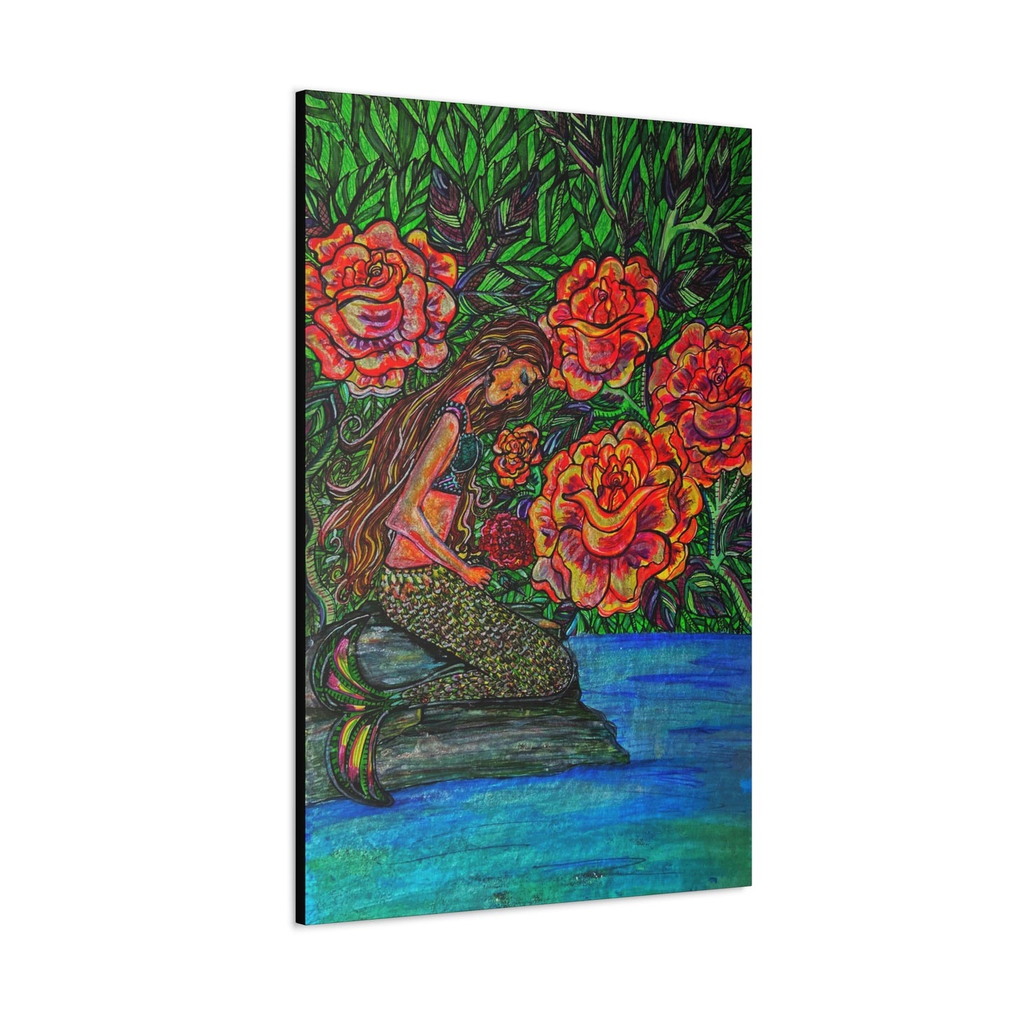 Mermaids Inner Connection, Fashion, Abstract, Friendship, Inspiration Wall Art