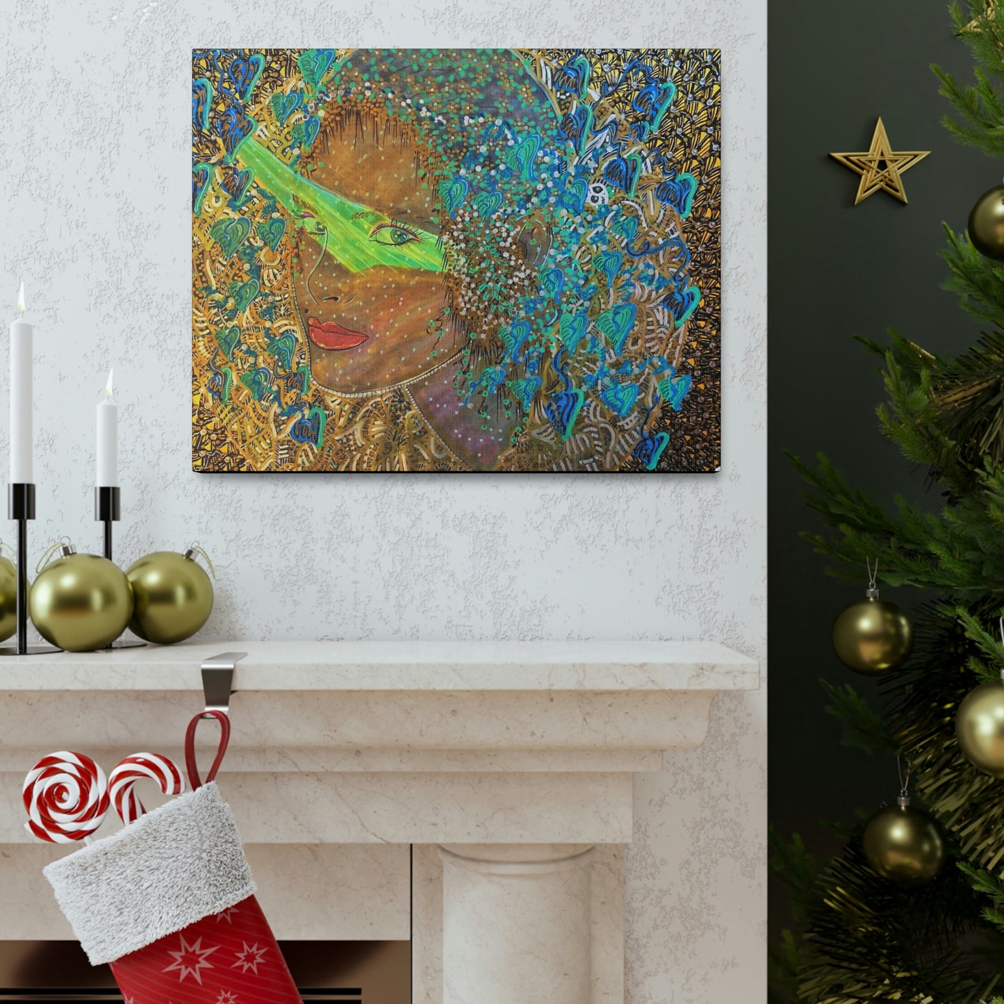Mystical Woman, Fashion, Abstract, Surreal, Friendship, Inspiration Wall Art