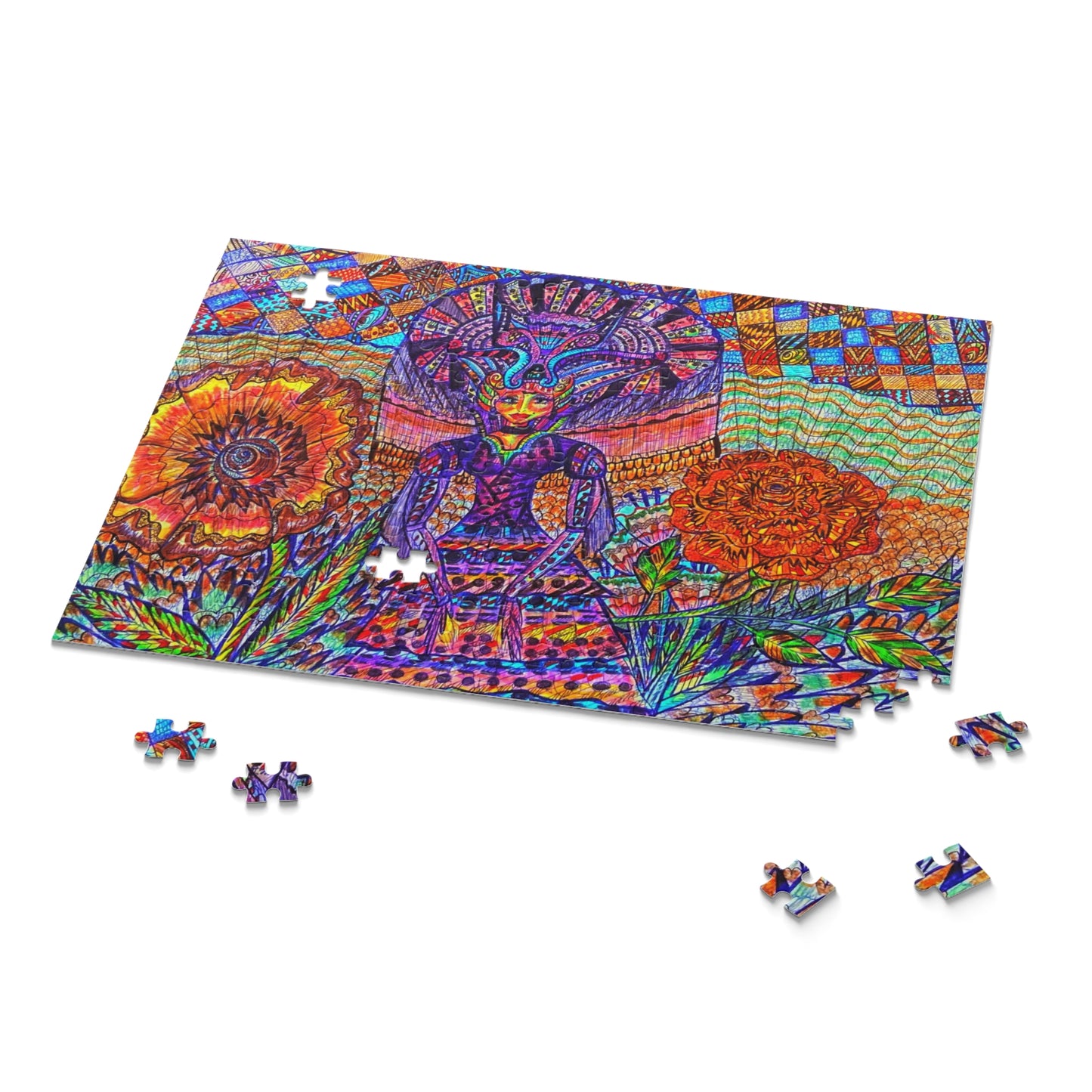 Floral Fairy Puzzle (120, 252, 500-Piece)Abstract Surreal JigSaw Puzzle, Birthday Gift, Gifts For Bridesmaids