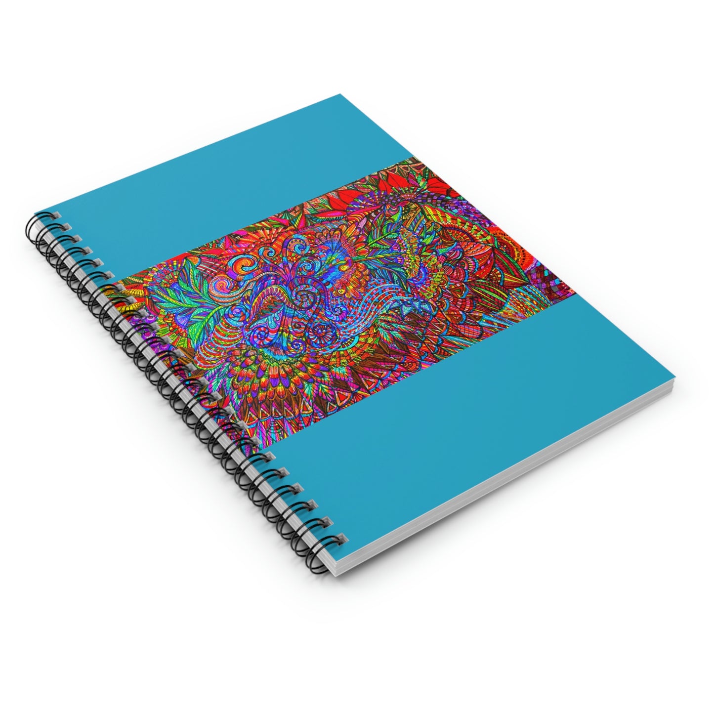 Abstract, Surreal Flower Spiral Notebook - Ruled Line
