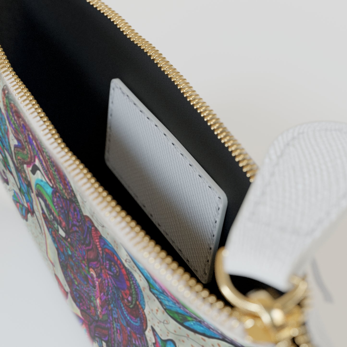 Abstract Surreal Woman Mini Clutch Bag, Bridal Clutch Purse, Designer Party Clutch, Modern Evening Clutch, Wristlet Wallet for women, Evening Clutch Purse, gifts for her, gifts for bridesmaids, Bag, Bagging