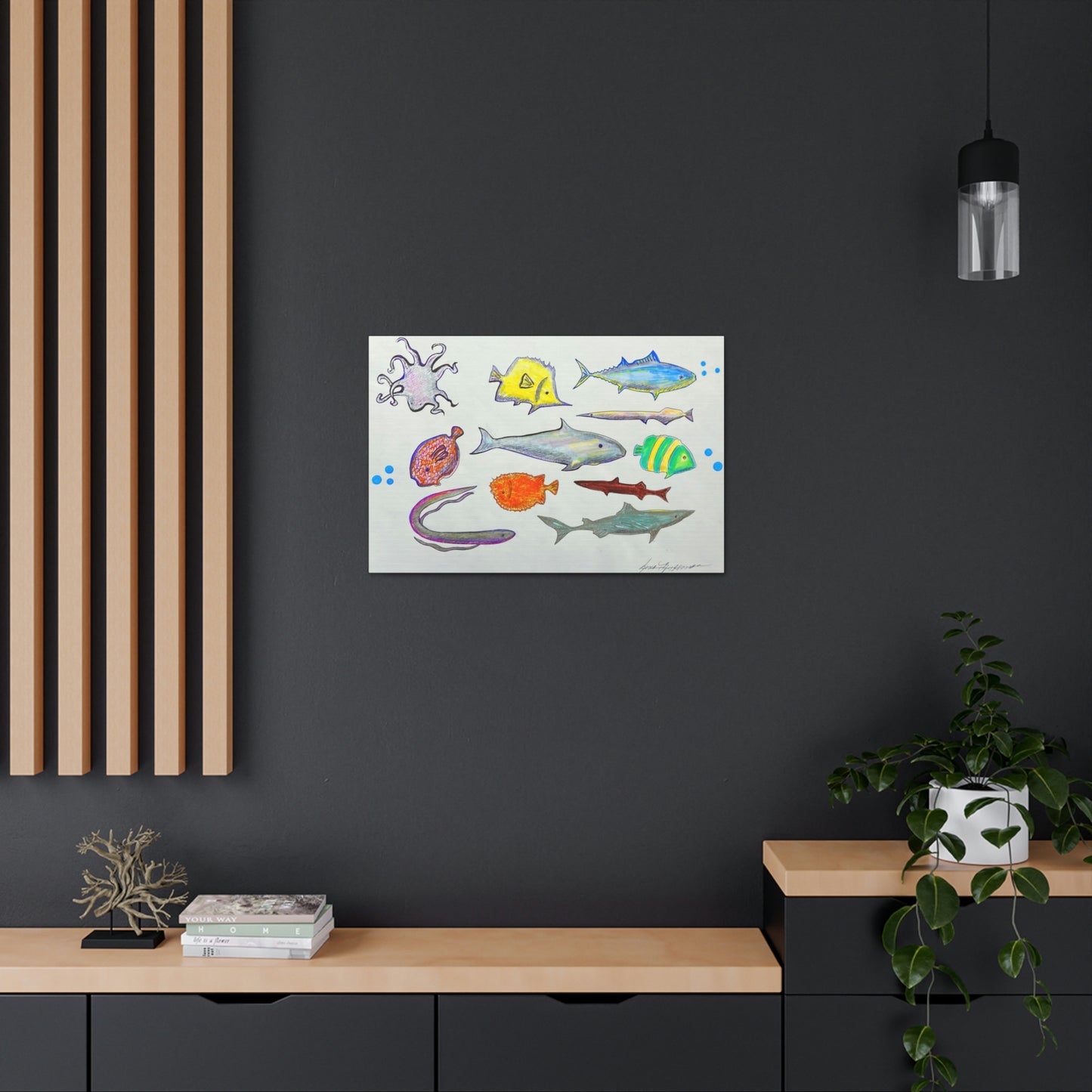 Marine Life, Fashion, Abstract, Surreal, Friendship, Inspiration Wall Art