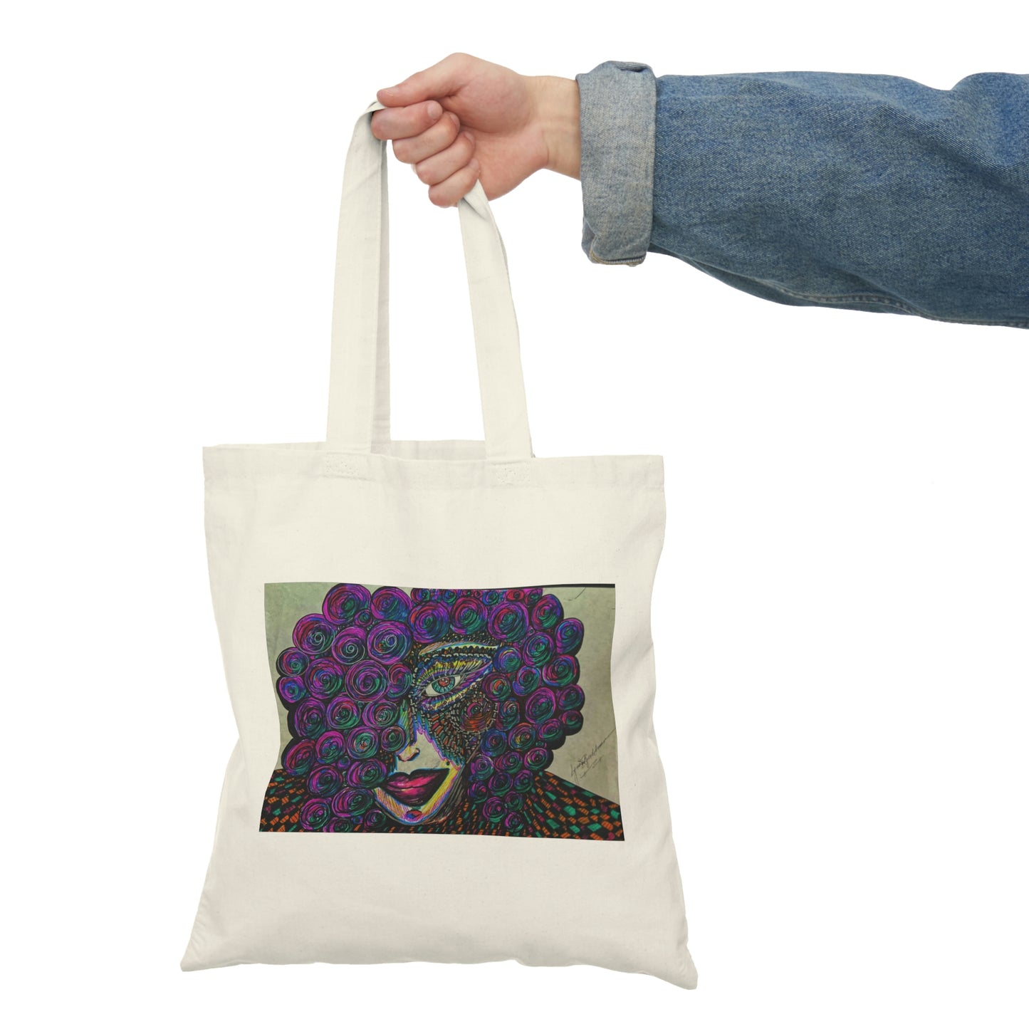 Abstract, Surreal Women Natural Tote Bag, Aesthetic Canvas Bag Shopping Bag, Birthday Gift Bag, Bridal Gift Tote Bag, Library Bag.