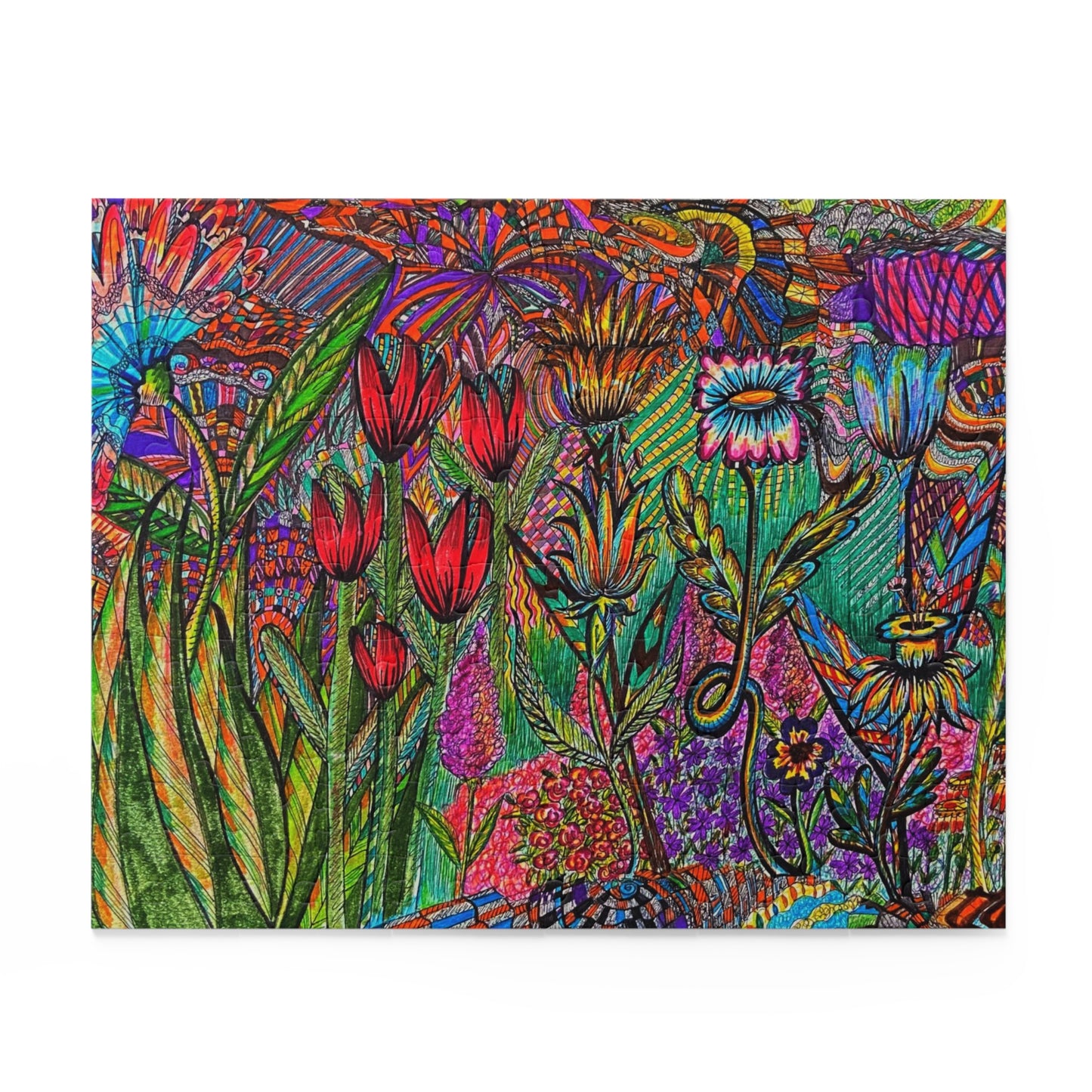 Floral Puzzle (120, 252, 500-Piece)Abstract Surreal JigSaw Puzzle, Birthday Gift, Gifts For Bridesmaids