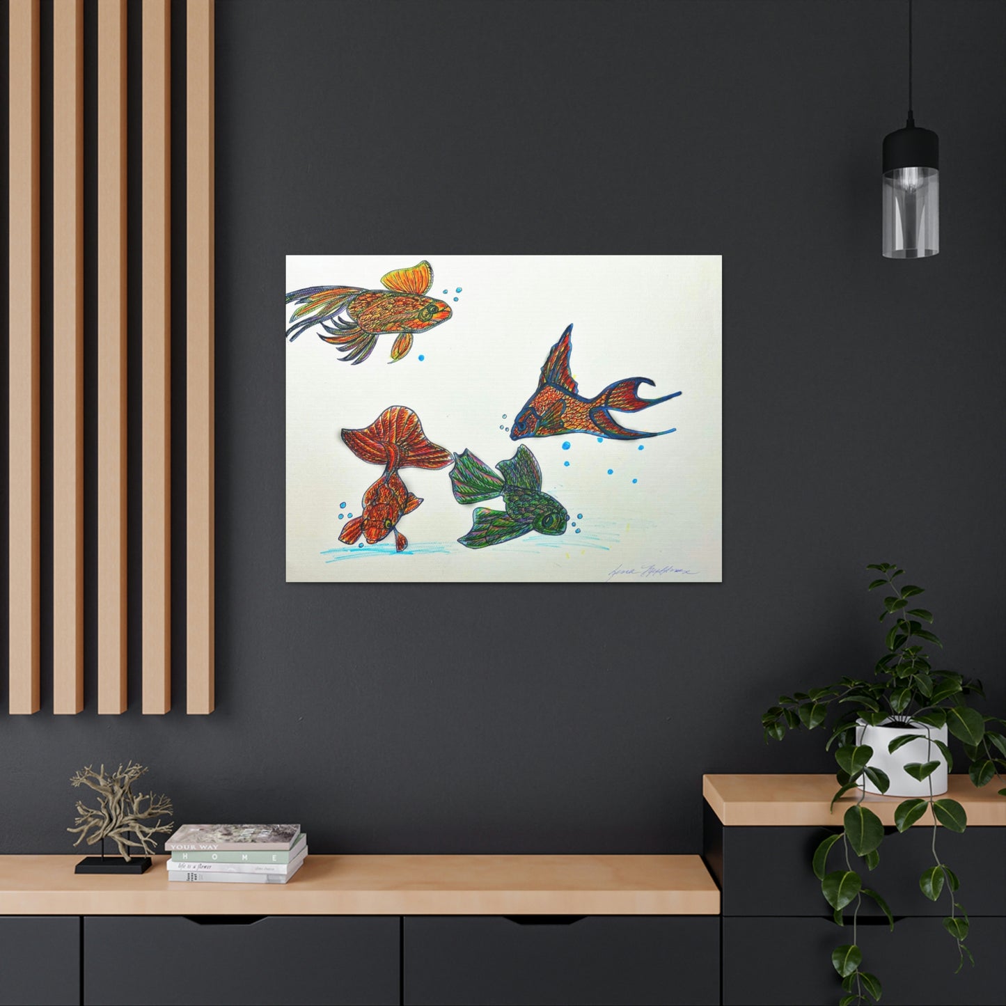 Fish Bowl, Fashion, Abstract, Friendship, Inspiration Wall Art