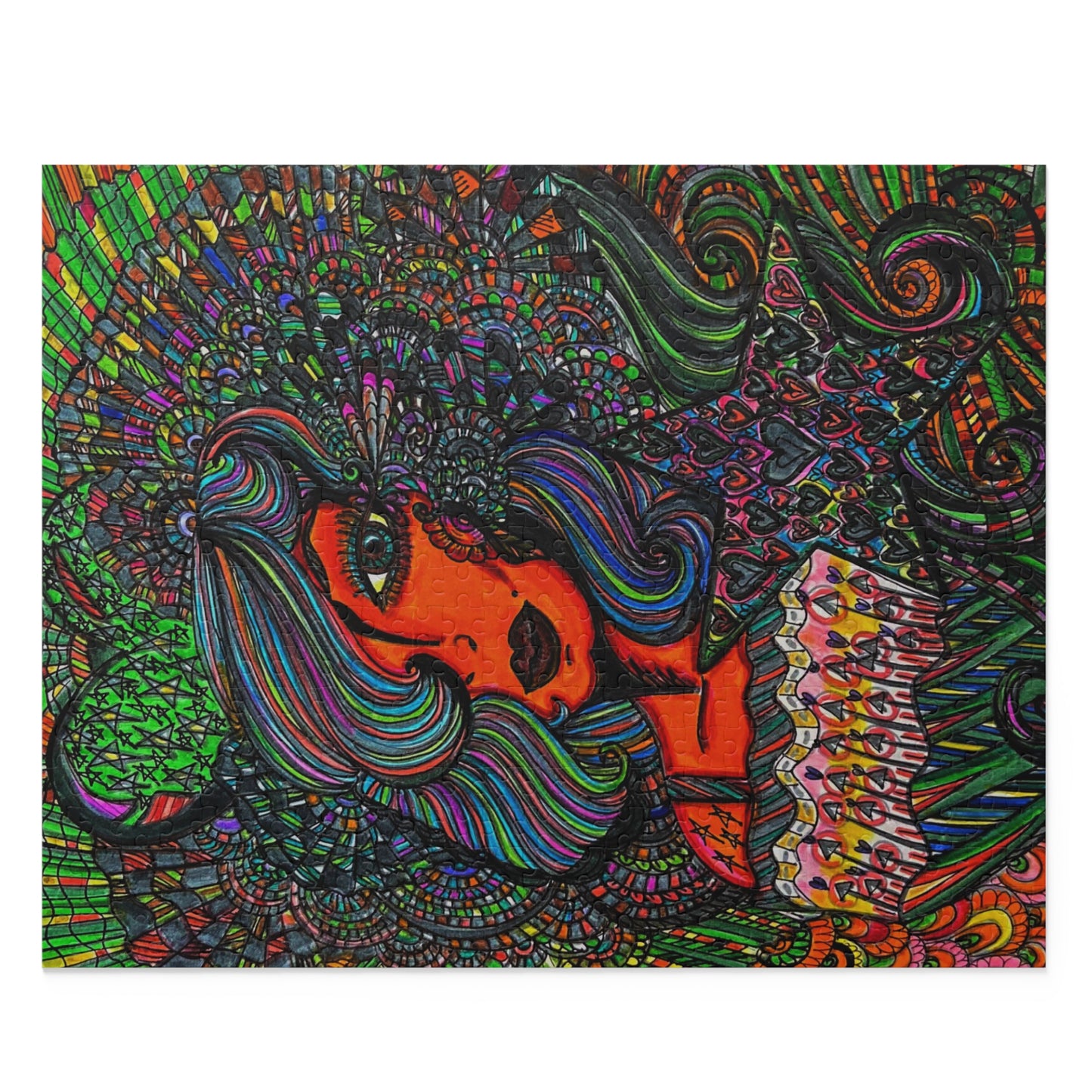 Abstract, Surreal Women Living in Harmony Puzzle (120, 252, 500-Piece)JigSaw Puzzle, Birthday Gift, Gifts For Bridesmaids