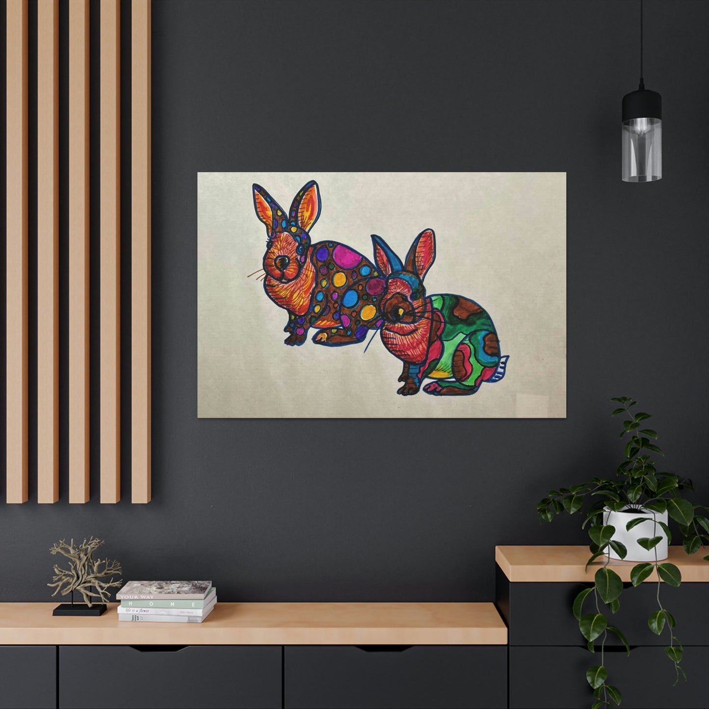Fanatic Rabbit Fashion, Abstract, Surreal, Friendship, Inspiration Wall Art