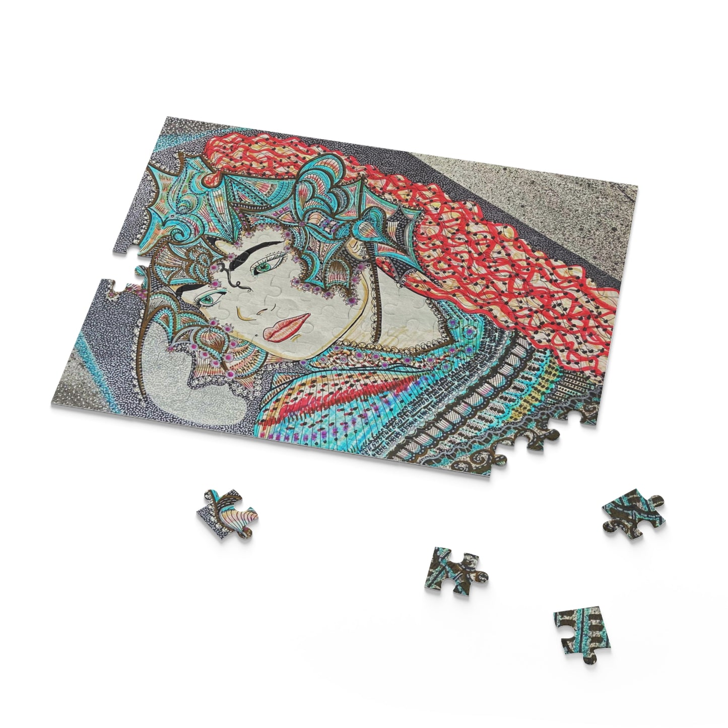 Abstract, Surreal Spiritual Guide, Knight Puzzle (120, 252, 500-Piece)JigSaw Puzzle, Birthday Gift, Gifts For Bridesmaids