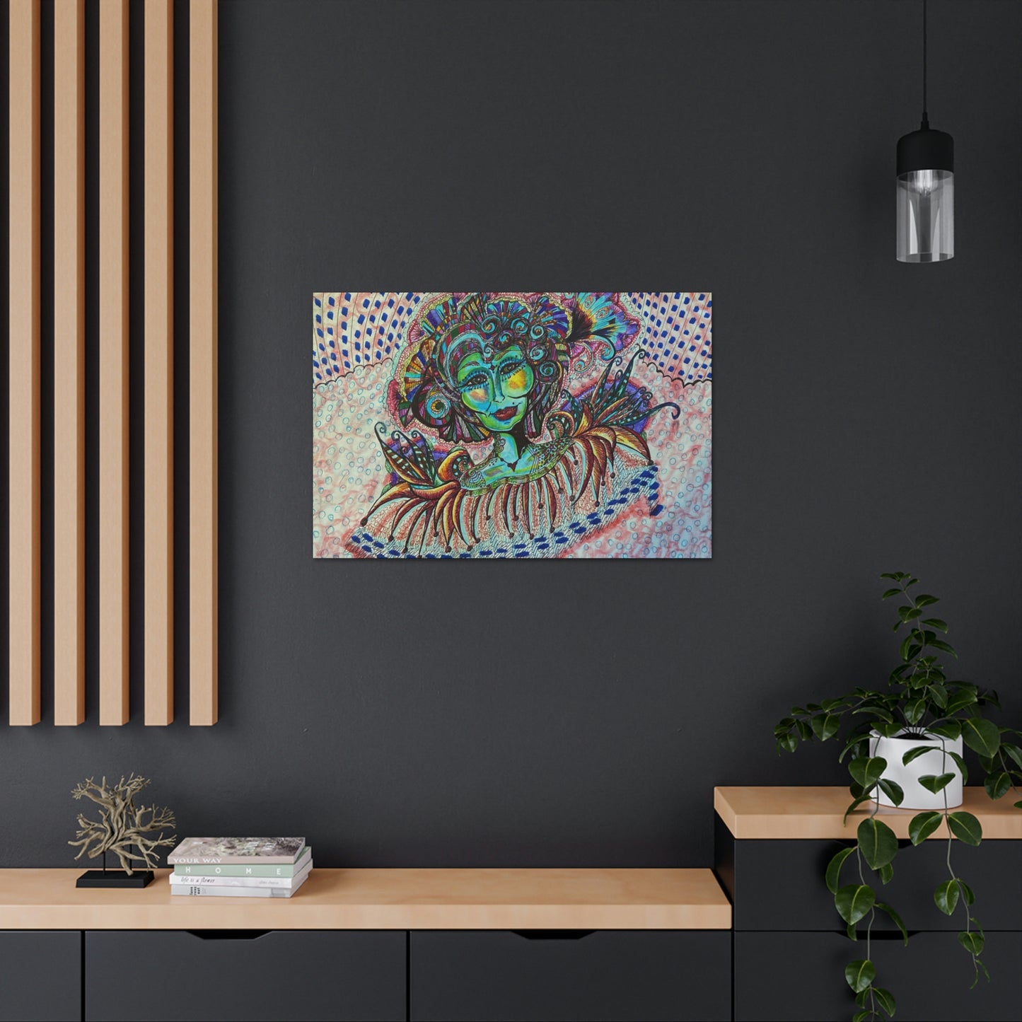 Abstract, Surreal, Funky Woman, Friendship, Inspiration Wall Art
