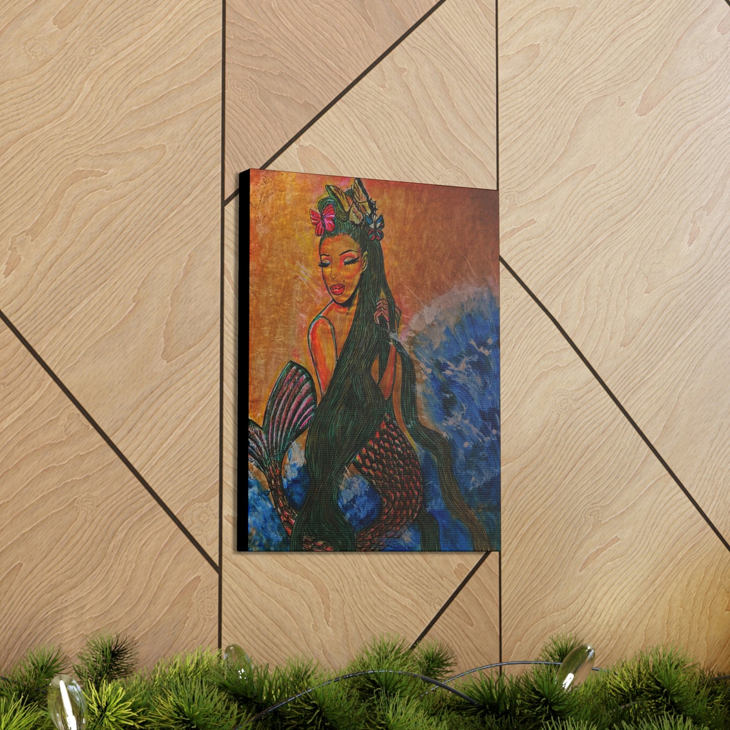 A Mermaids Love For The Tide, Fashion, Abstract, Friendship, Inspiration Wall Art