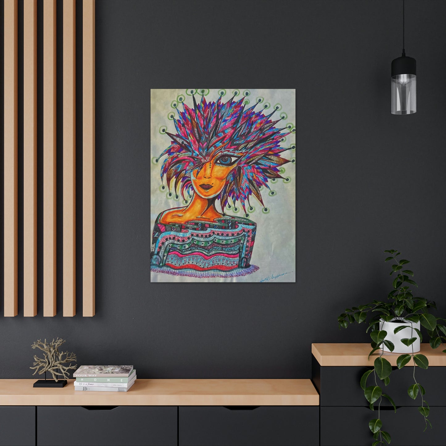 Abstract, Surreal, Funky Woman, Friendship, Inspiration Wall Art