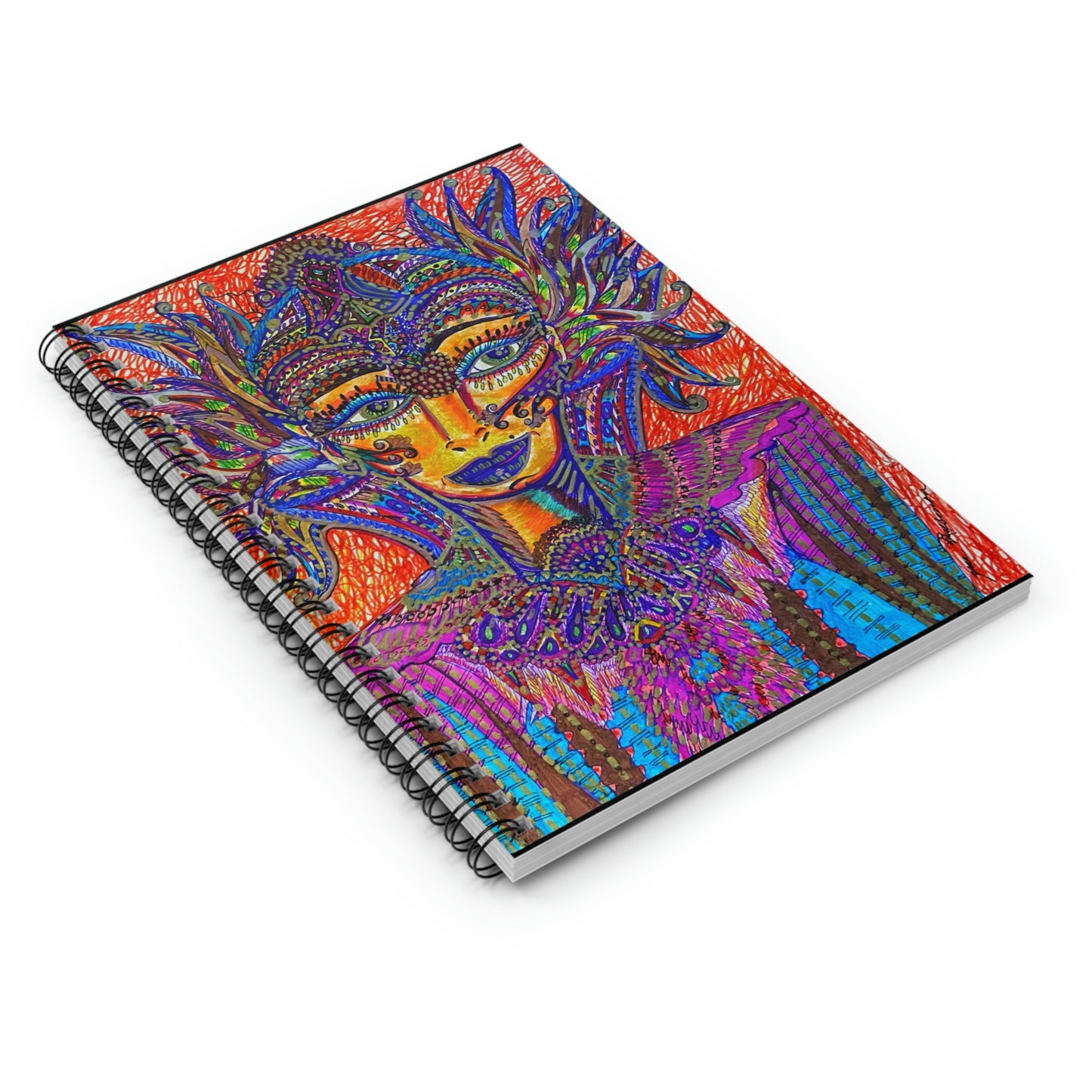 Abstract, Surreal Spiritual Guide Spiral Notebook - Ruled Line