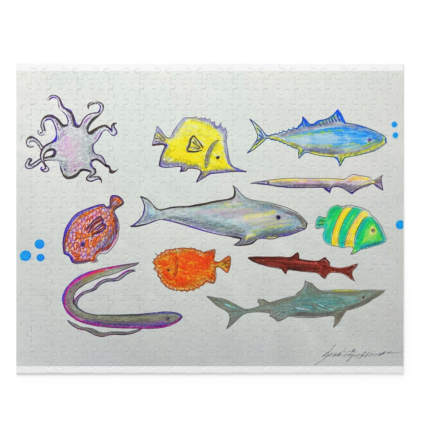 Aquatic, Ocean, Marine Life Puzzle (120, 252, 500-Piece)JigSaw Puzzle, Birthday Gift, Gifts For Bridesmaids