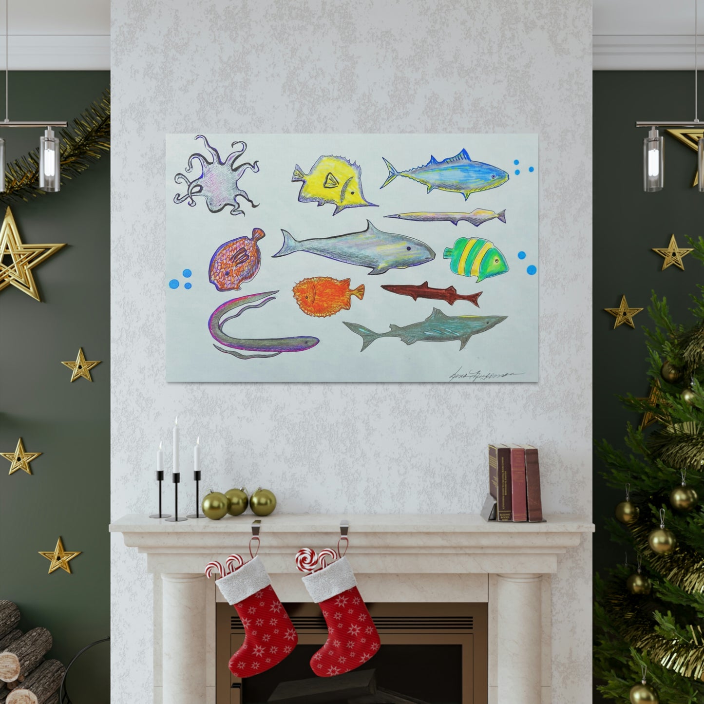 Marine Life, Fashion, Abstract, Surreal, Friendship, Inspiration Wall Art
