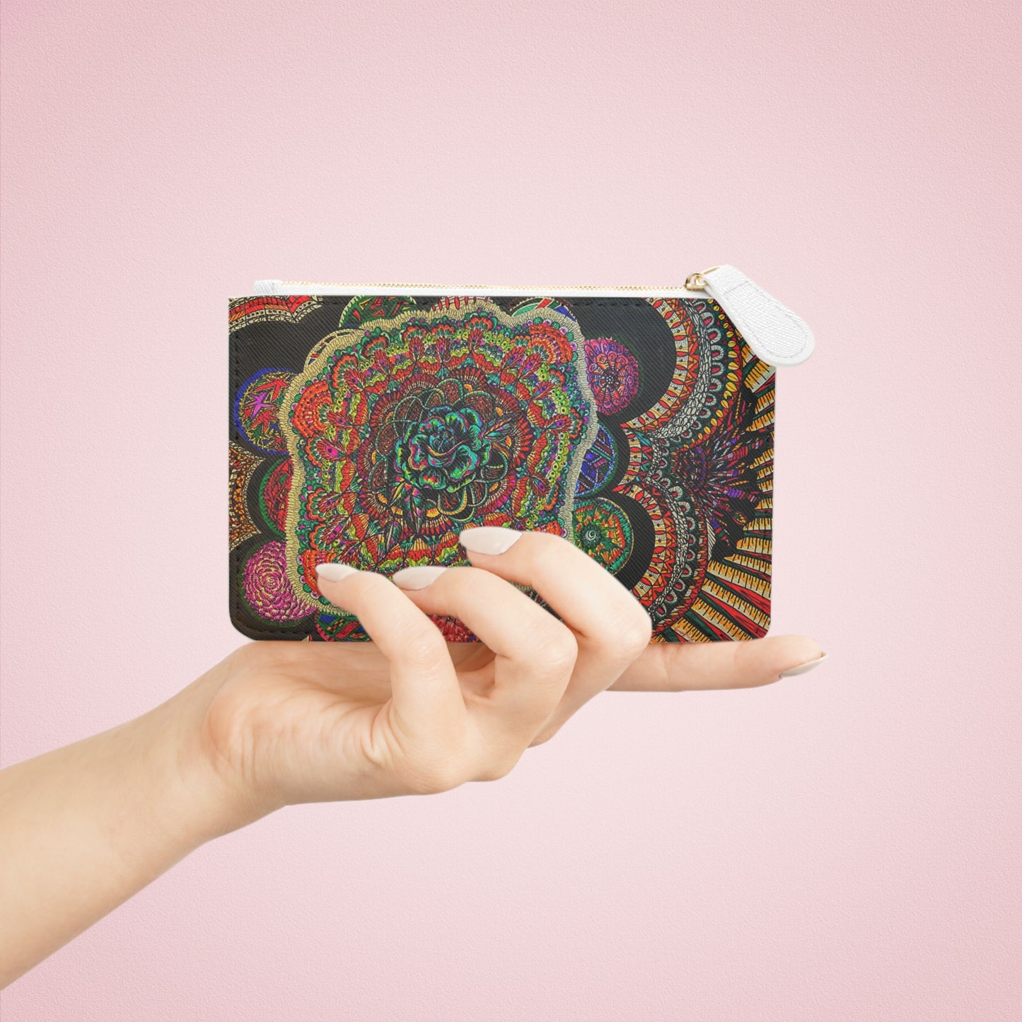Abstract Surreal Floral Mini Clutch Bag, Bridal Clutch Purse, Designer Party Clutch, Modern Evening Clutch, Wristlet Wallet for women, Evening Clutch Purse, gifts for her, gifts for bridesmaids, Bag, Bagging