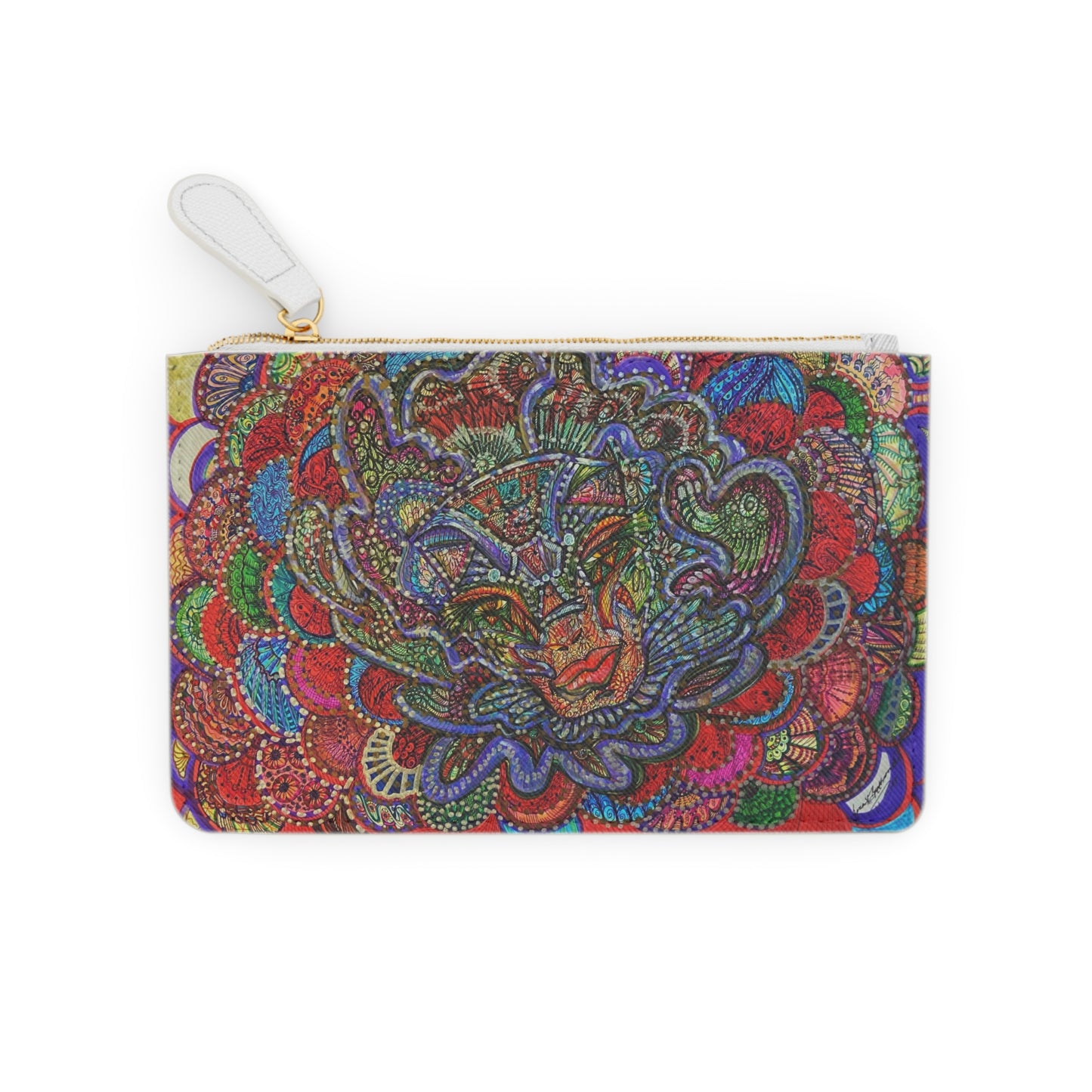 Abstract Surreal Floral Fairy Mini Clutch Bag, Bridal Clutch Purse, Designer Party Clutch, Modern Evening Clutch, Wristlet Wallet for women, Evening Clutch Purse, gifts for her, gifts for bridesmaids, Bag, Bagging