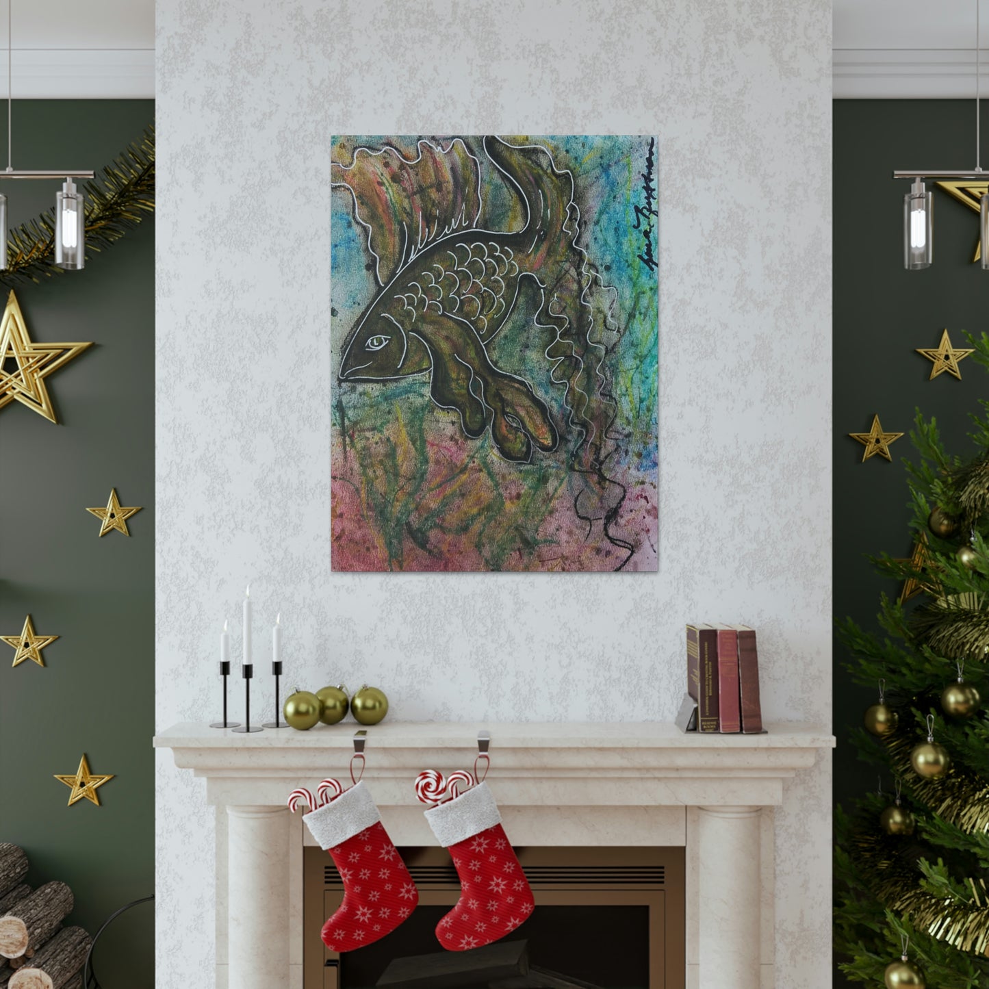 Marine Life, Fish, Fashion, Abstract, Friendship, Inspiration Wall Art